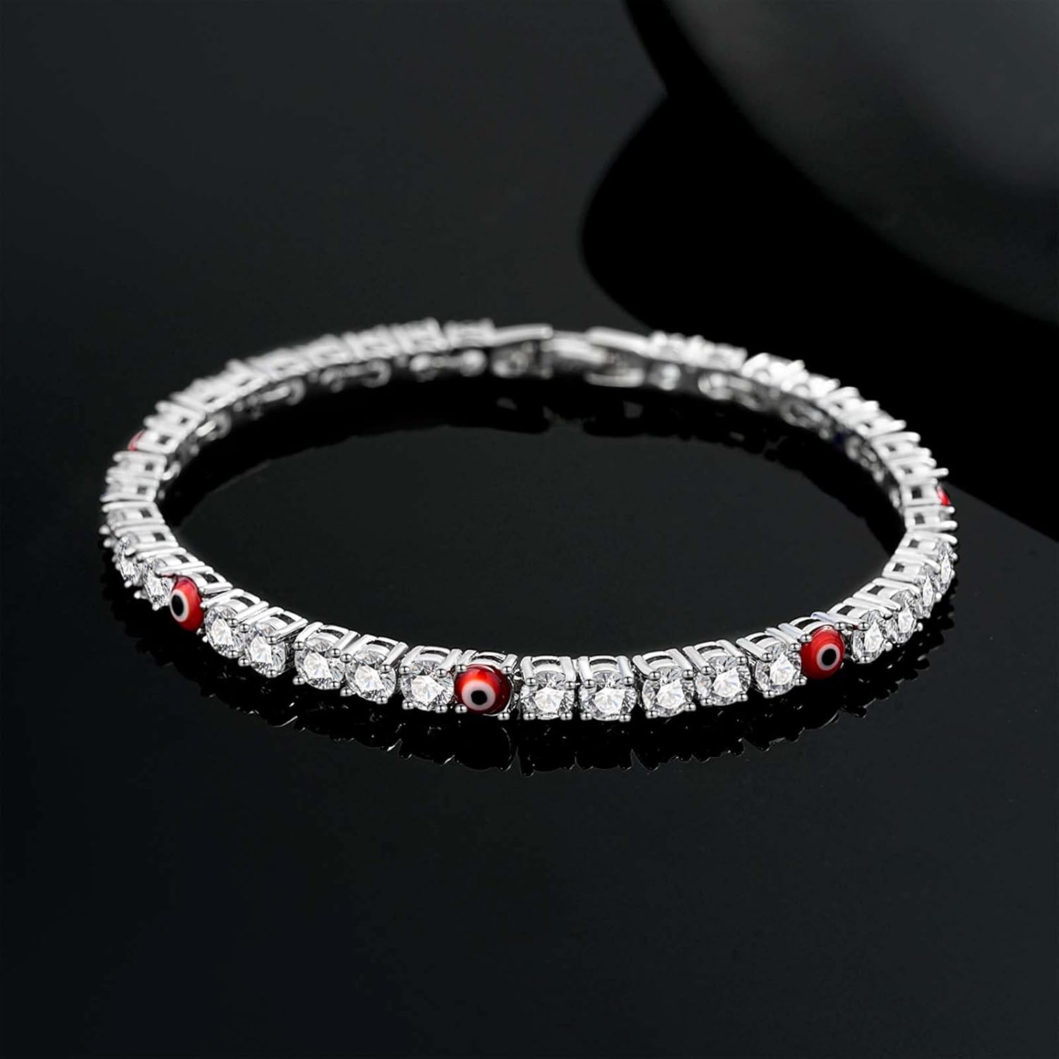 Thumbnail 4 de Leuyuee Böse Blick Armband für Damen – Nazar Amulett mit Zirkonia, 19 cm