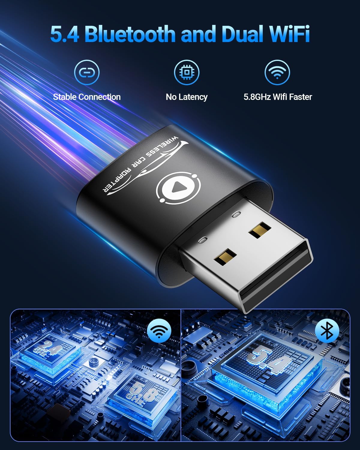 Detalle de vnilrgle Wireless CarPlay Adapter 2026