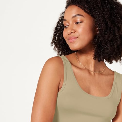 Thumbnail 4 de Amazon Essentials Camiseta de Tirantes Entallada para Mujer (Pack de 2) – Camel Claro, Talla M