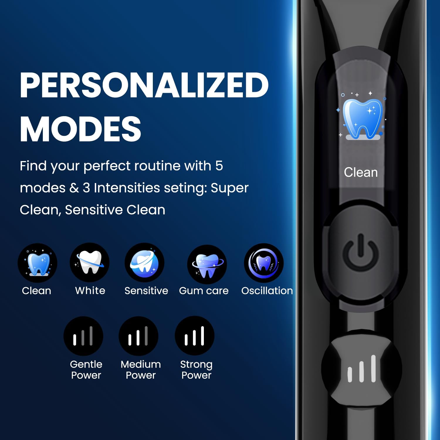 Detalle 2 de Marlincare Electric Toothbrush Black