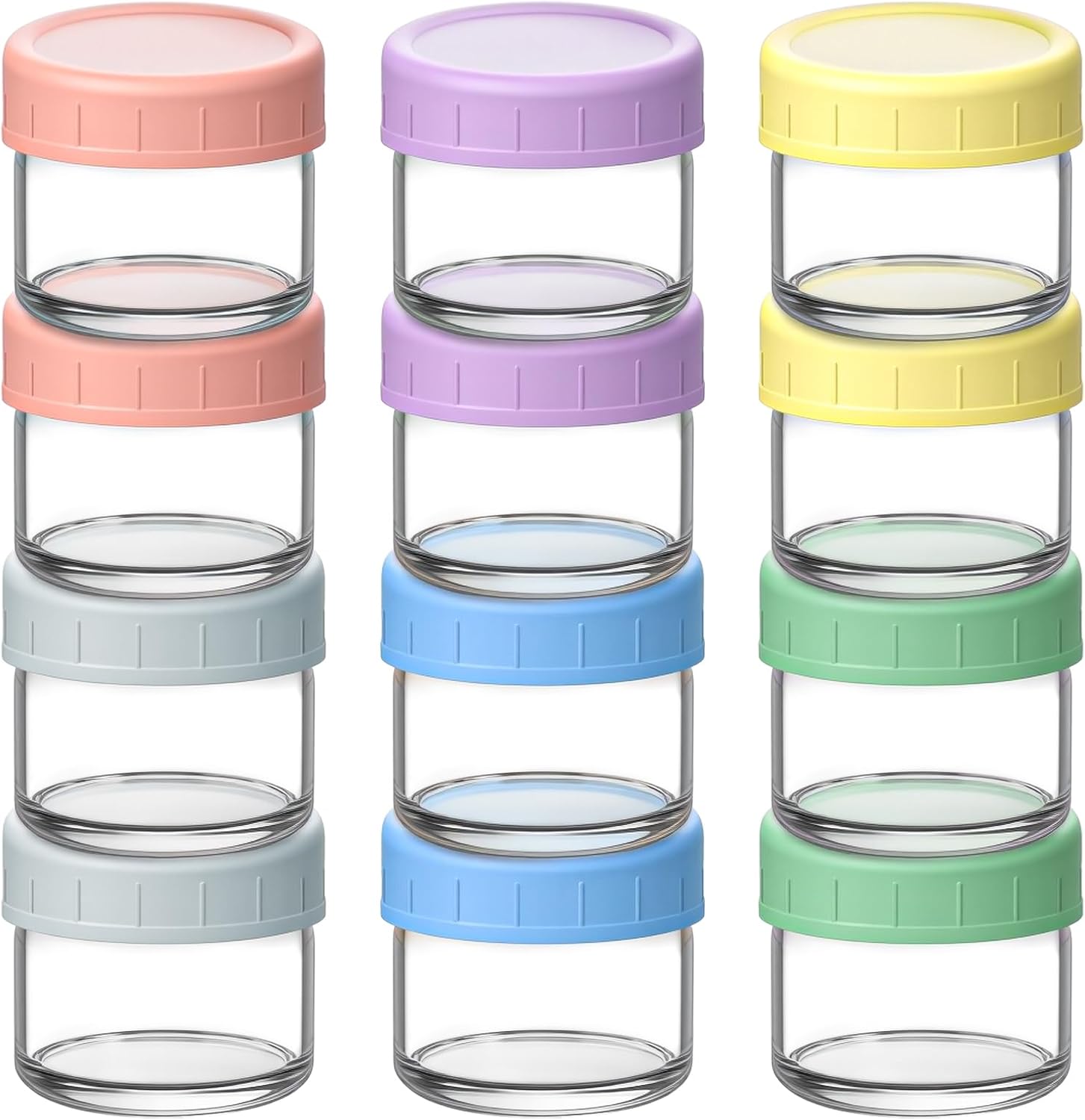 Detalle 2 de Aolso Recipiente de Vidrio para Comida 12 piezas 100 ml