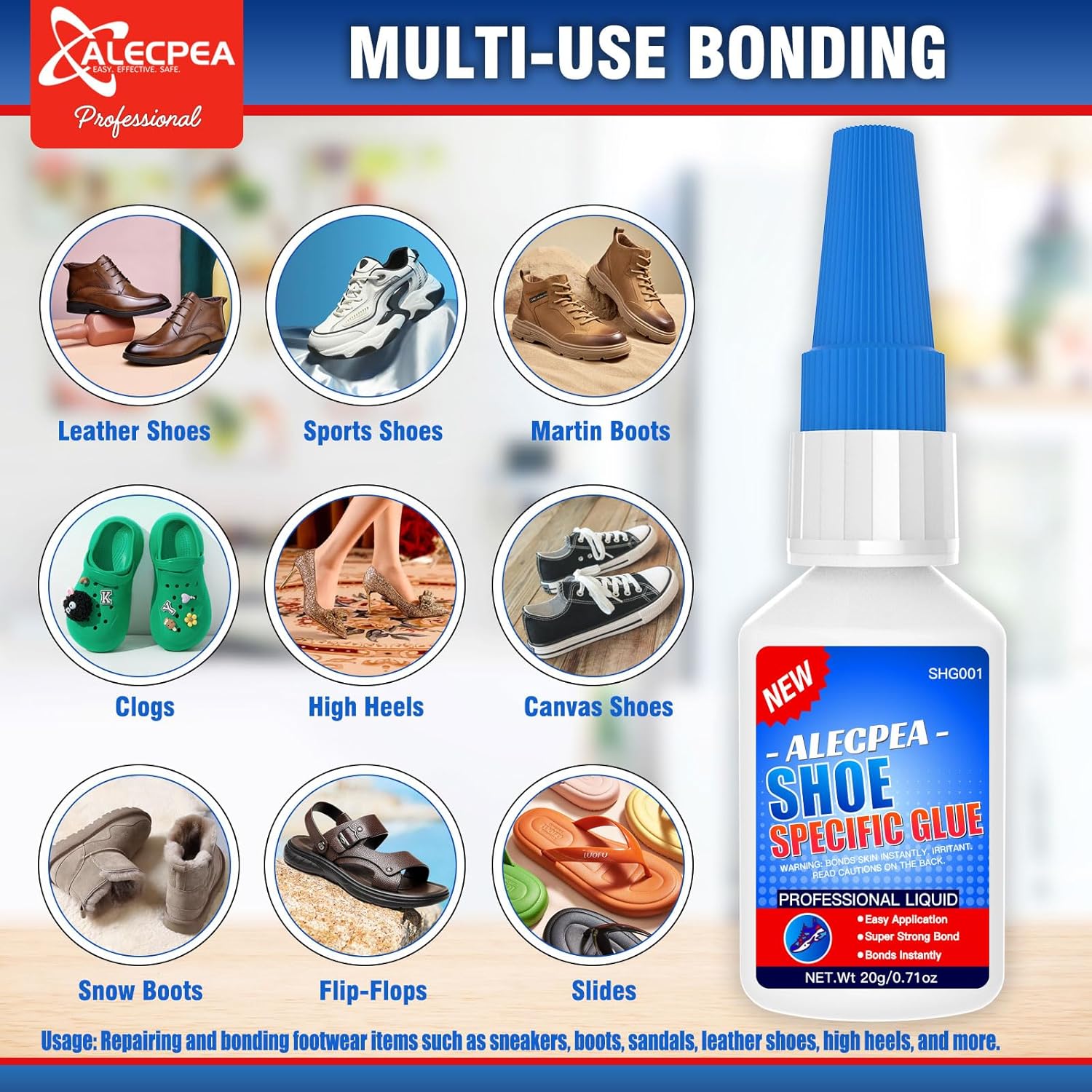 Thumbnail 5 de AlecPEA 20g Shoe Glue — Ultimate Strength Adhesive for Soles, Boots, Sneakers and More