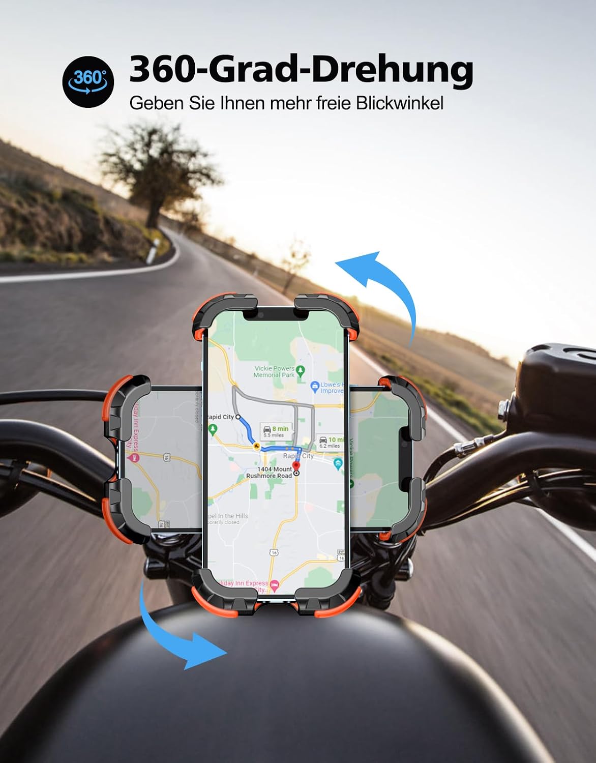 Thumbnail 3 de Glangeh Handyhalterung Fahrrad 360° für 4,7–6,8 Zoll