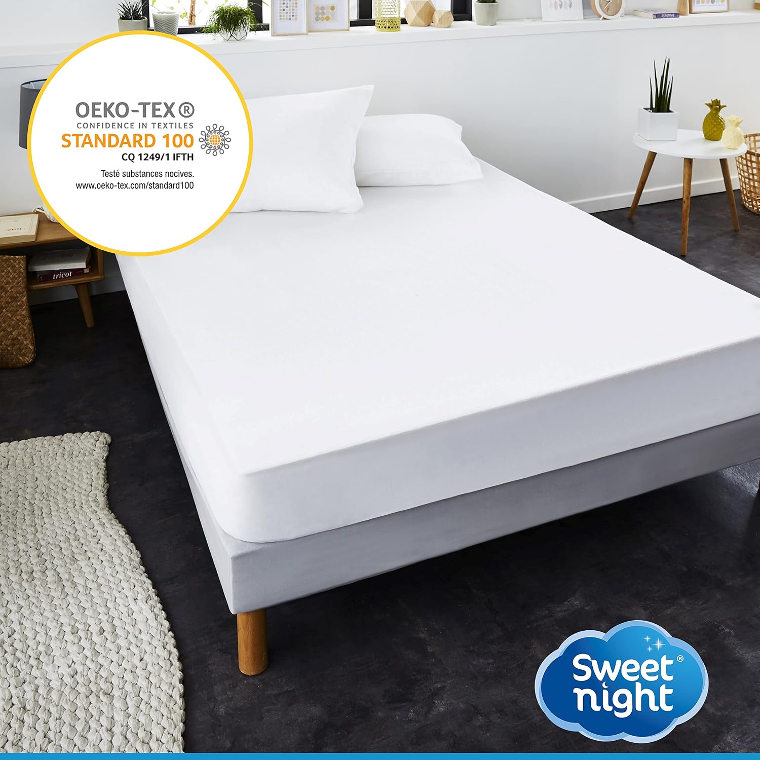 Thumbnail 3 de Sweetnight Protector de colchón 2x80x200 cm, impermeable y transpirable