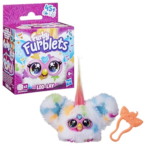 Detalle de Hasbro Furblets Loo-Lay peluche interactivo blanco 🎎