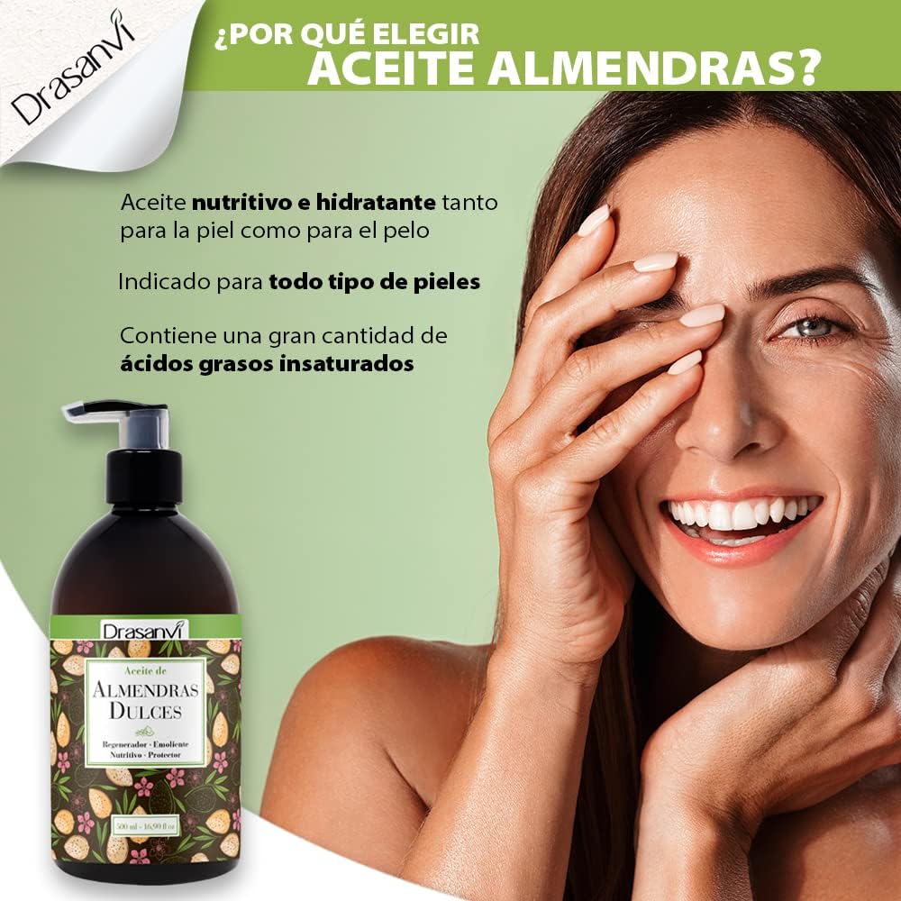 Detalle de DRASANVI Aceite de Almendras Dulces 500 ml