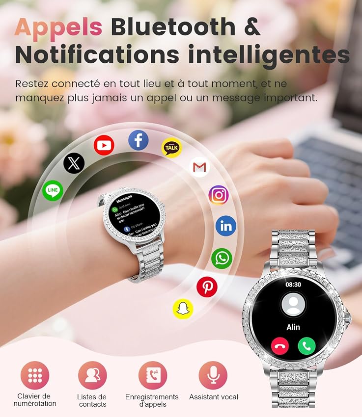 Thumbnail 5 de Montre Connectée Femme 1,32" HD