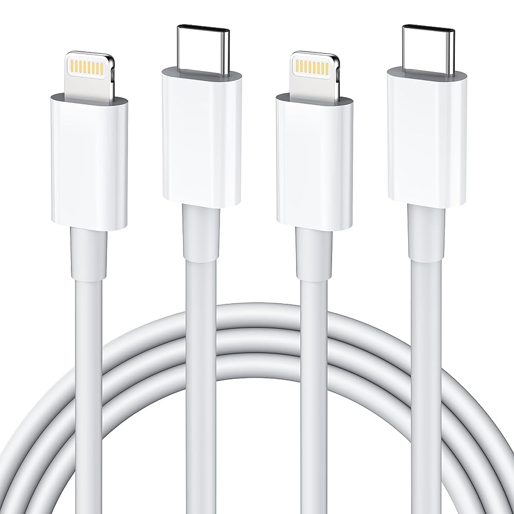 Detalle de USB-C to Lightning Cable 1m (2 Pack) – MFi Certified Fast Charge & Sync for iPhone & iPad