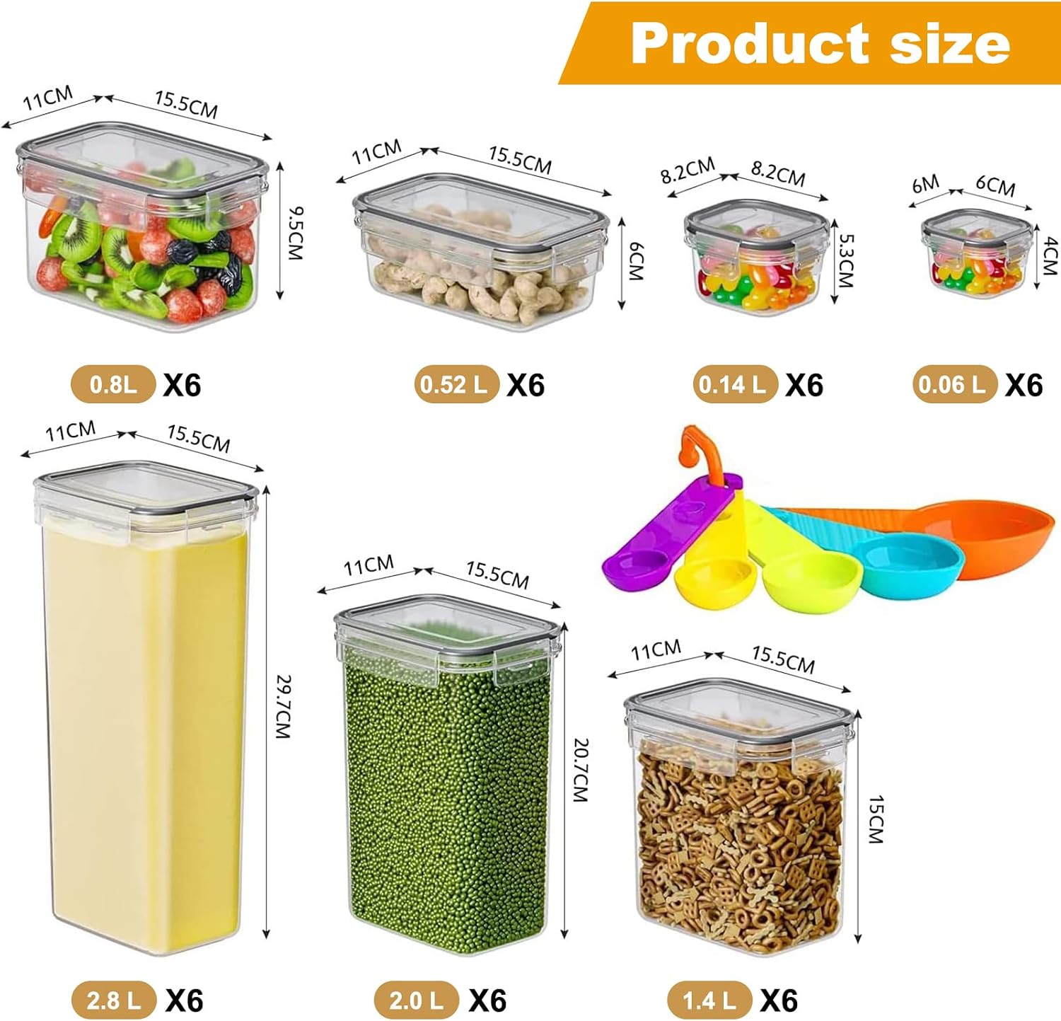 Thumbnail 1 de stusgo Airtight Food Storage 42 pack