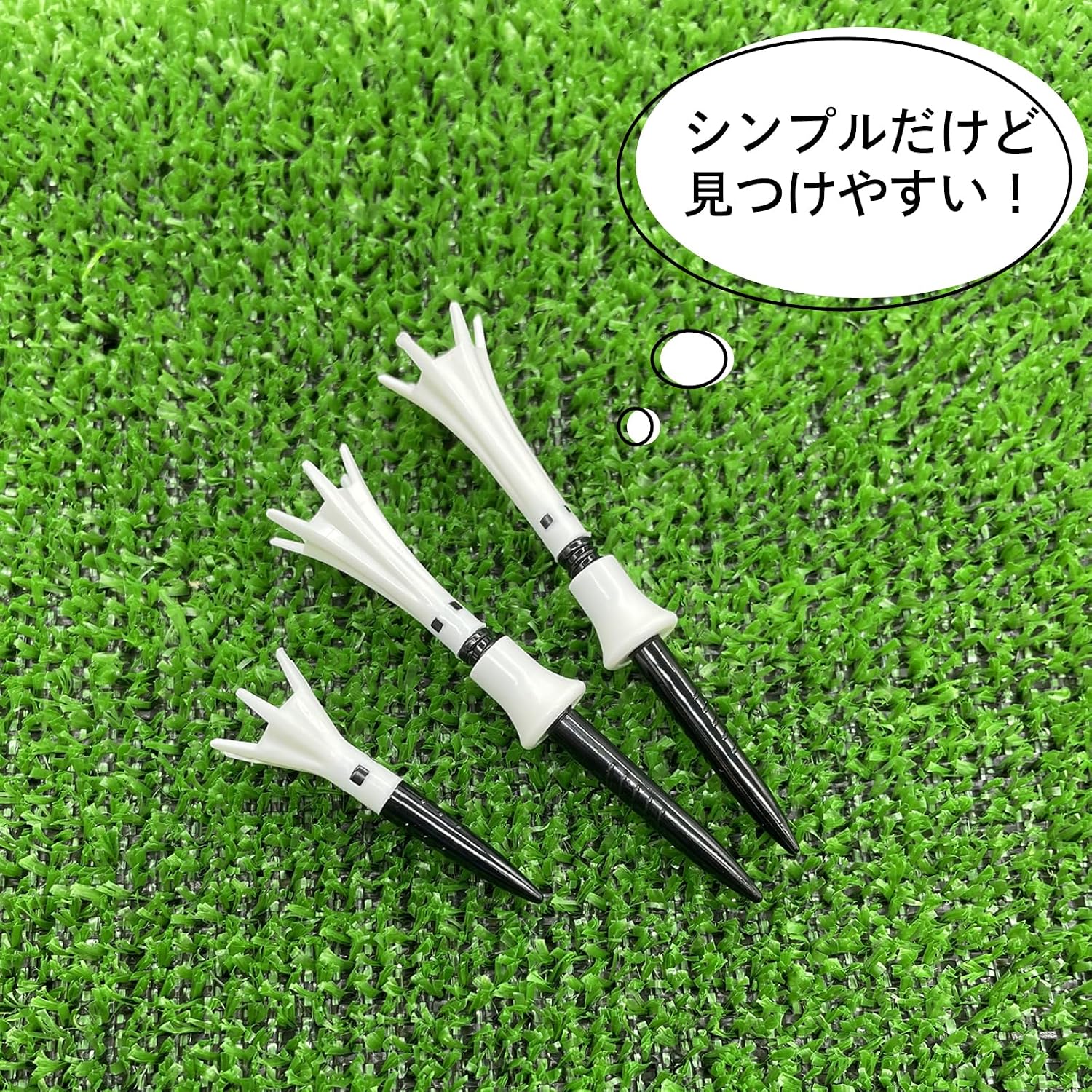 Detalle de DAIYA GOLF トマホークティー ショート 柔らかヘッド・6点支持・全長約42mm