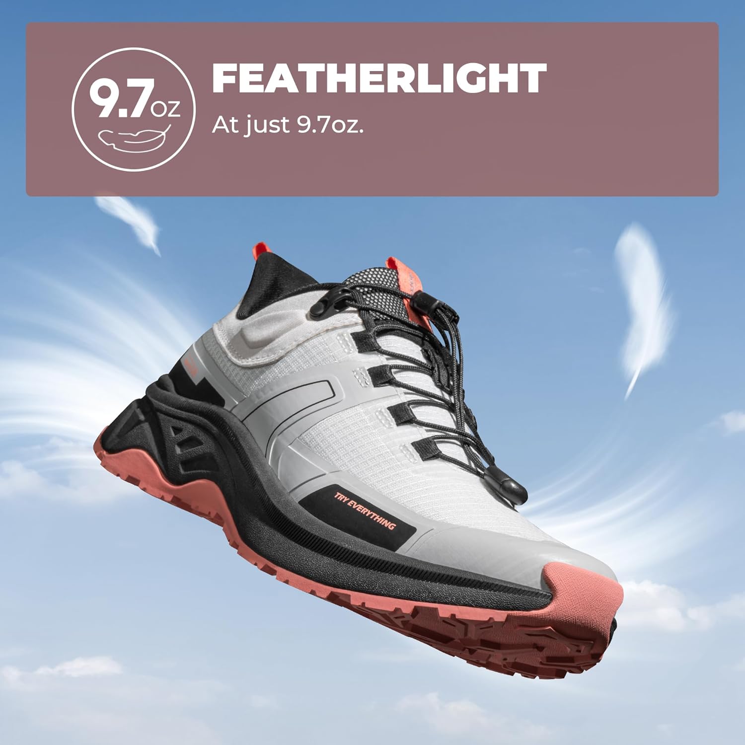 Detalle 2 de NORTIV 8 Women's Lightweight Hiking Shoes with Quick Laces