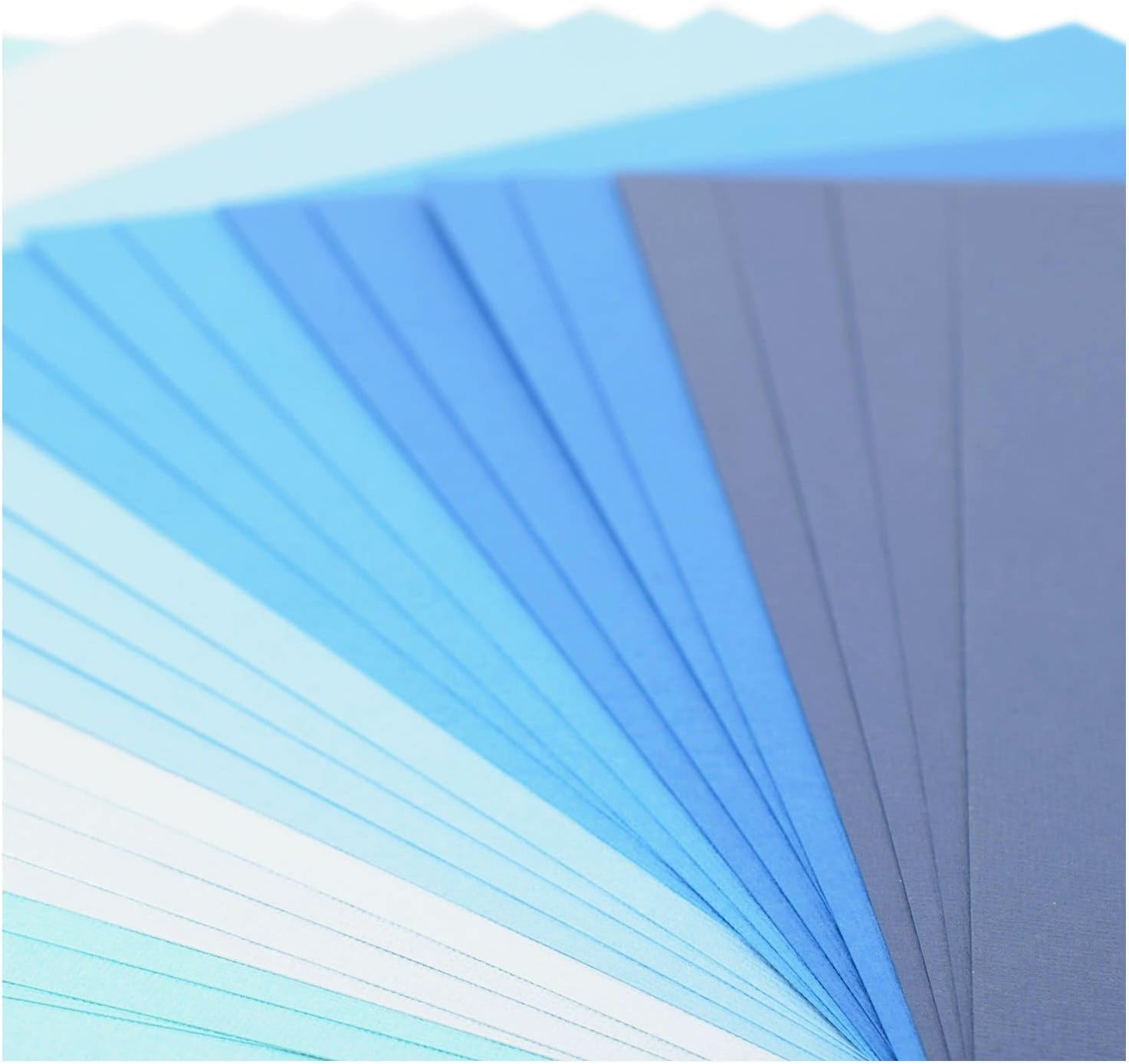 Detalle de Florence Papier Cartonné Bleu Rugueux 30,5 x 30,5 cm – 24 feuilles, Vaessen Creative