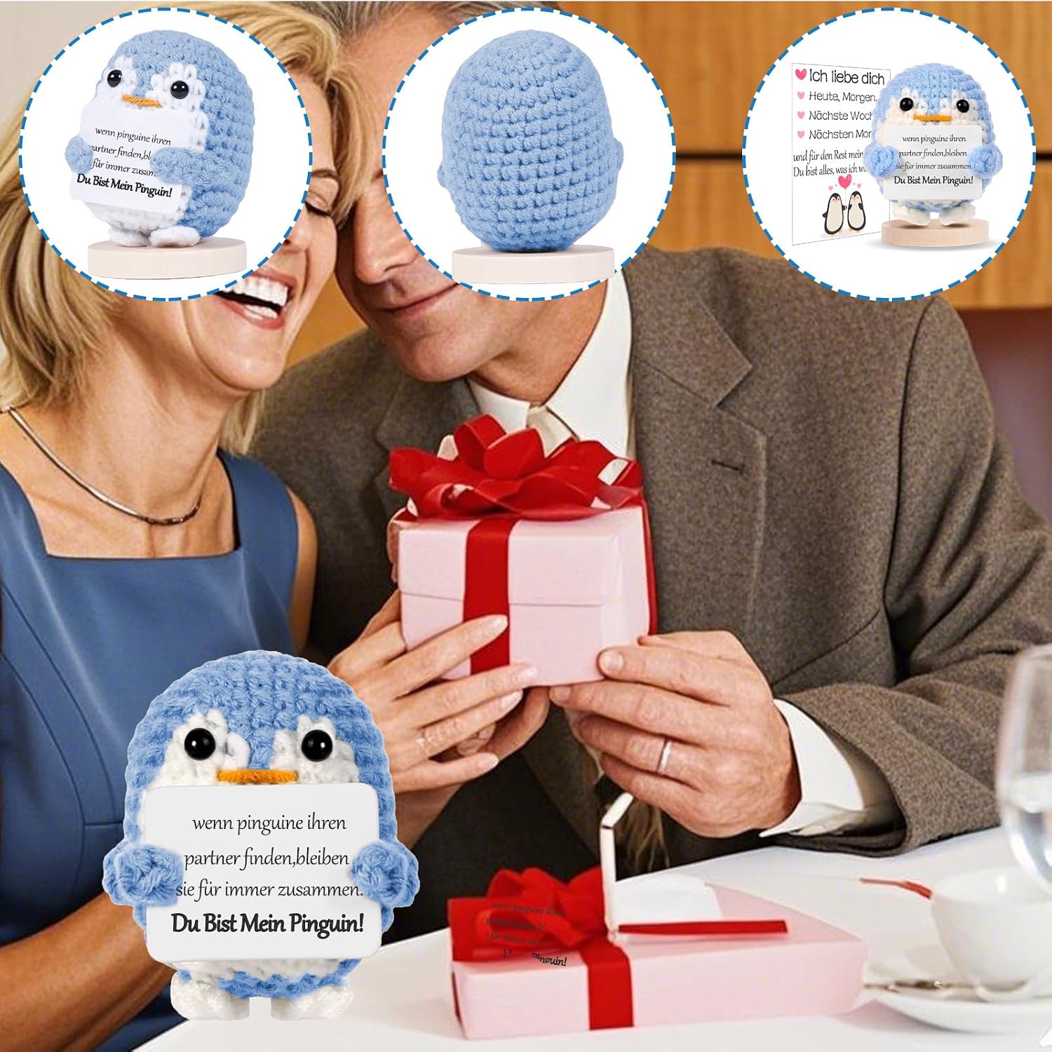 Thumbnail 3 de BOAITE Ich Liebe Dich Geschenk Pinguin