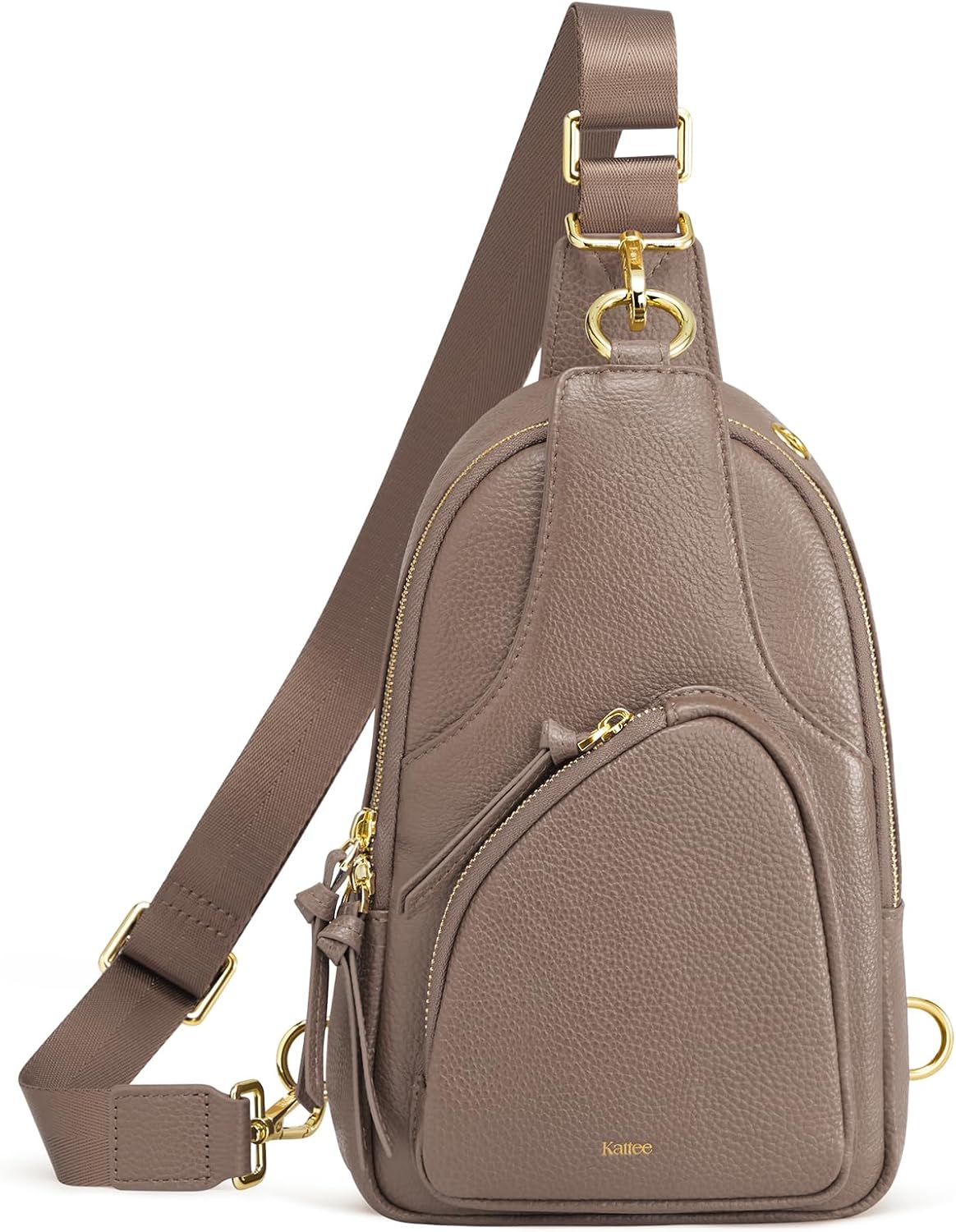 Detalle de Kattee borsa a tracolla da donna in pelle con blocco RFID