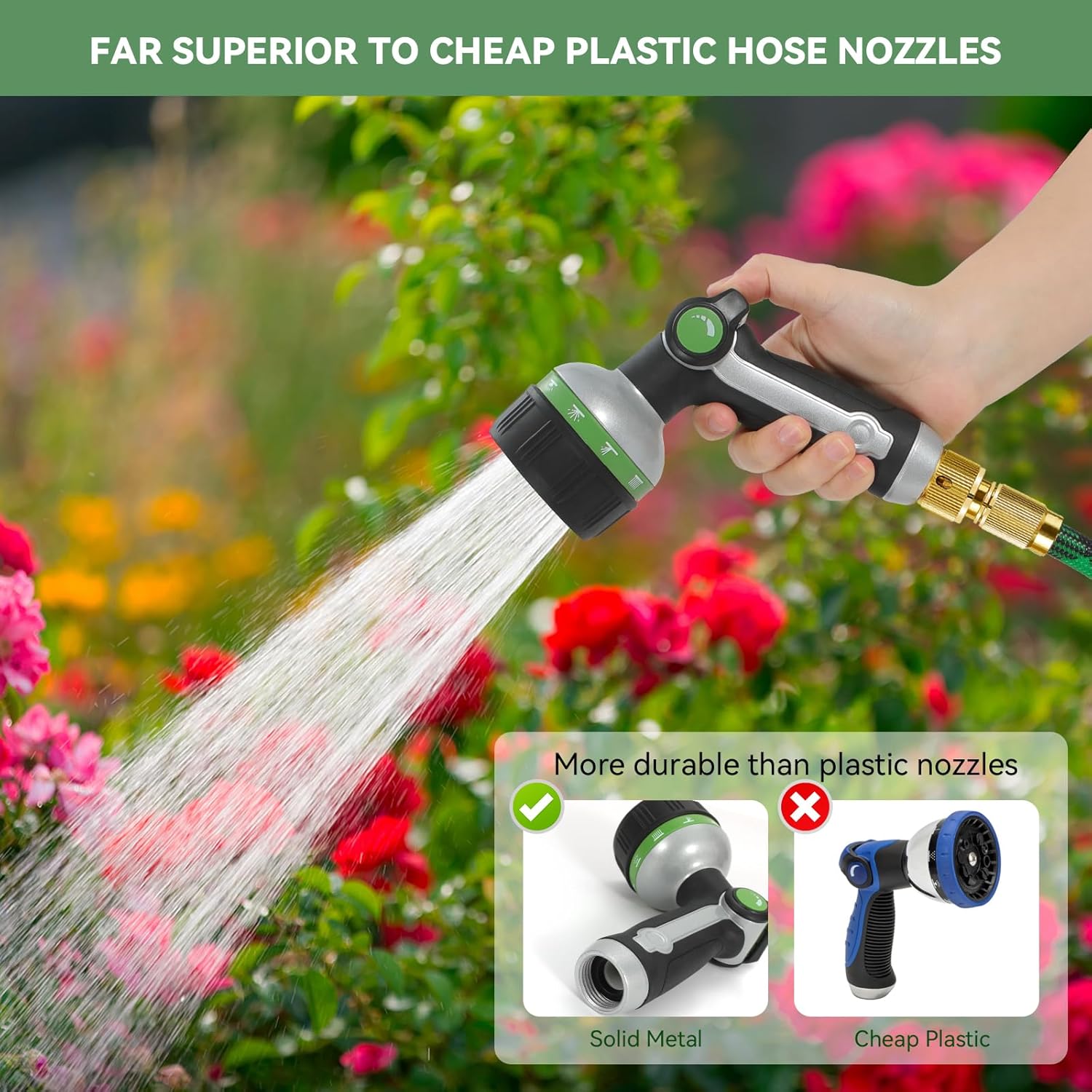 Thumbnail 5 de Metal Hose Pipe Spray Gun Heavy Duty