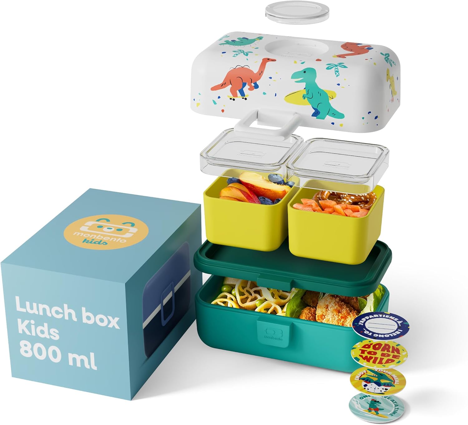 Thumbnail 6 de monbento MB Tresor Lunch Box Bambini con 3 scomparti da 0,8 L, senza BPA, ermetica e personalizzabile