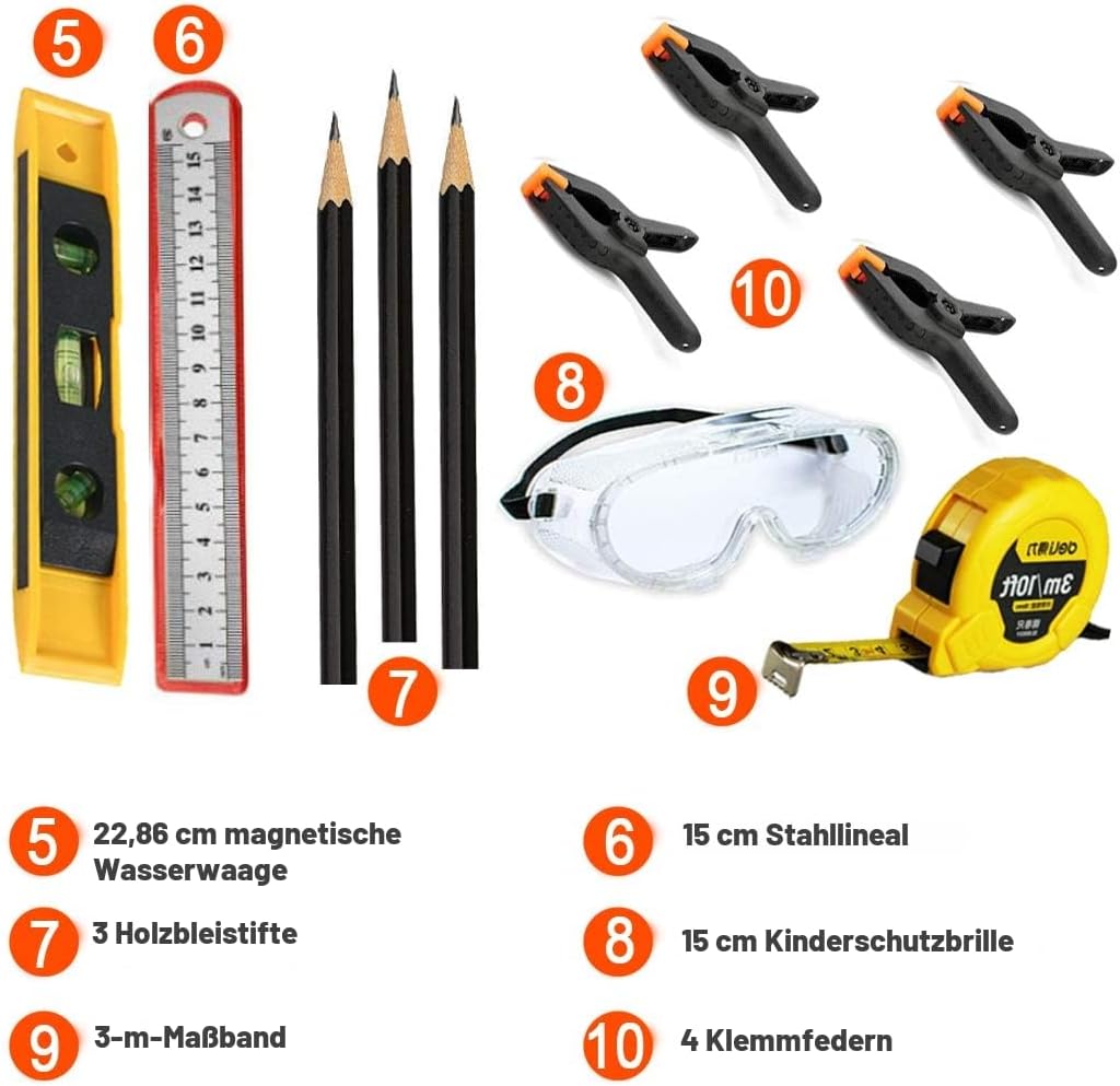 Thumbnail 4 de Kinder-Werkzeug-Set Junge Baumeister 25-teilig