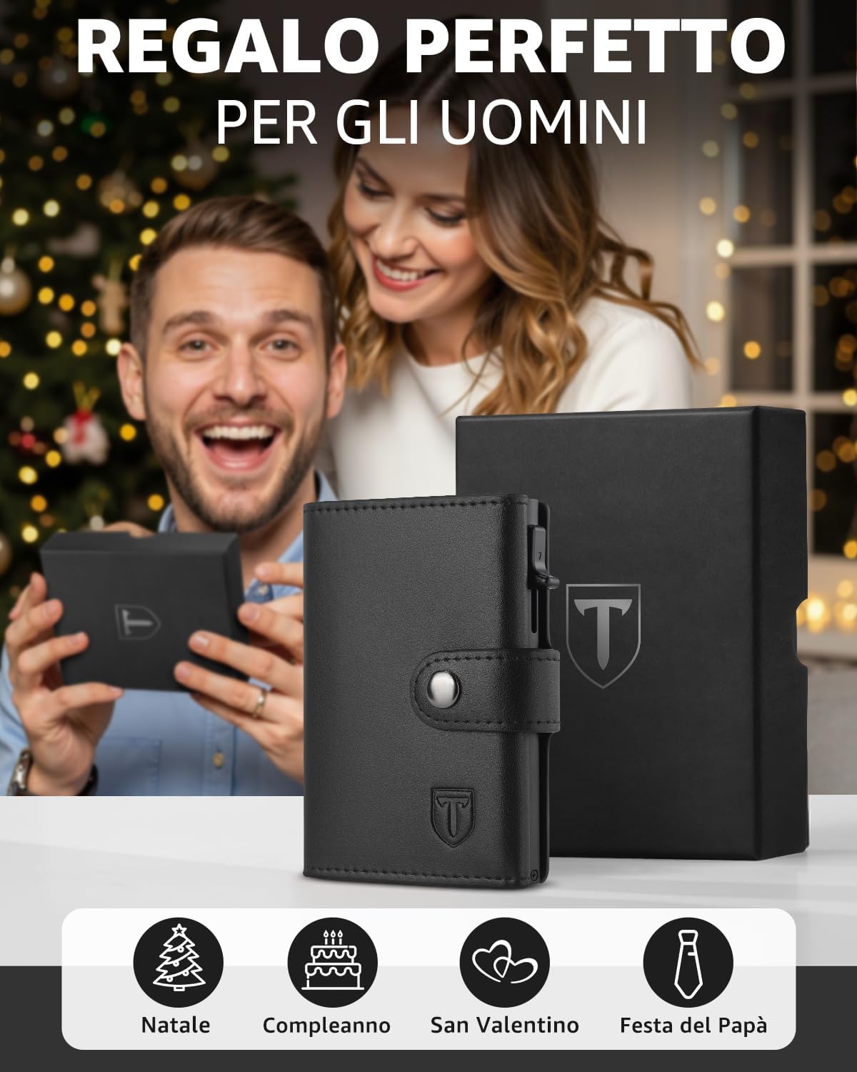 Thumbnail 6 de TEEHON Portafoglio RFID slim 10,5 cm