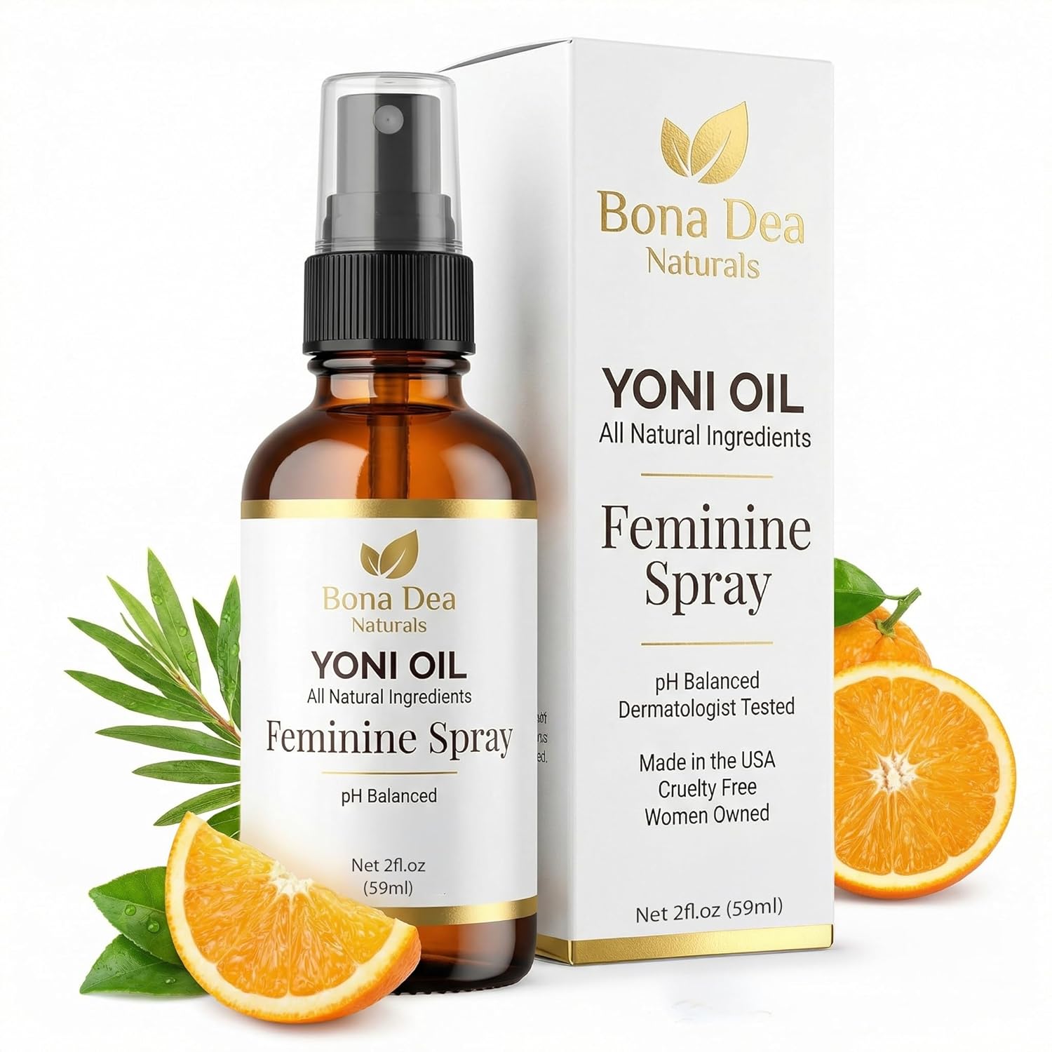 Bona Dea Naturals Intimspray für Frauen (59 ml) – milde Pflege bei Scheidentrockenheit