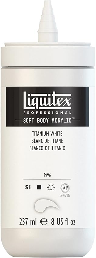 Detalle 2 de Liquitex 1923432 Pintura acrílica profesional blanco titanio 🎨