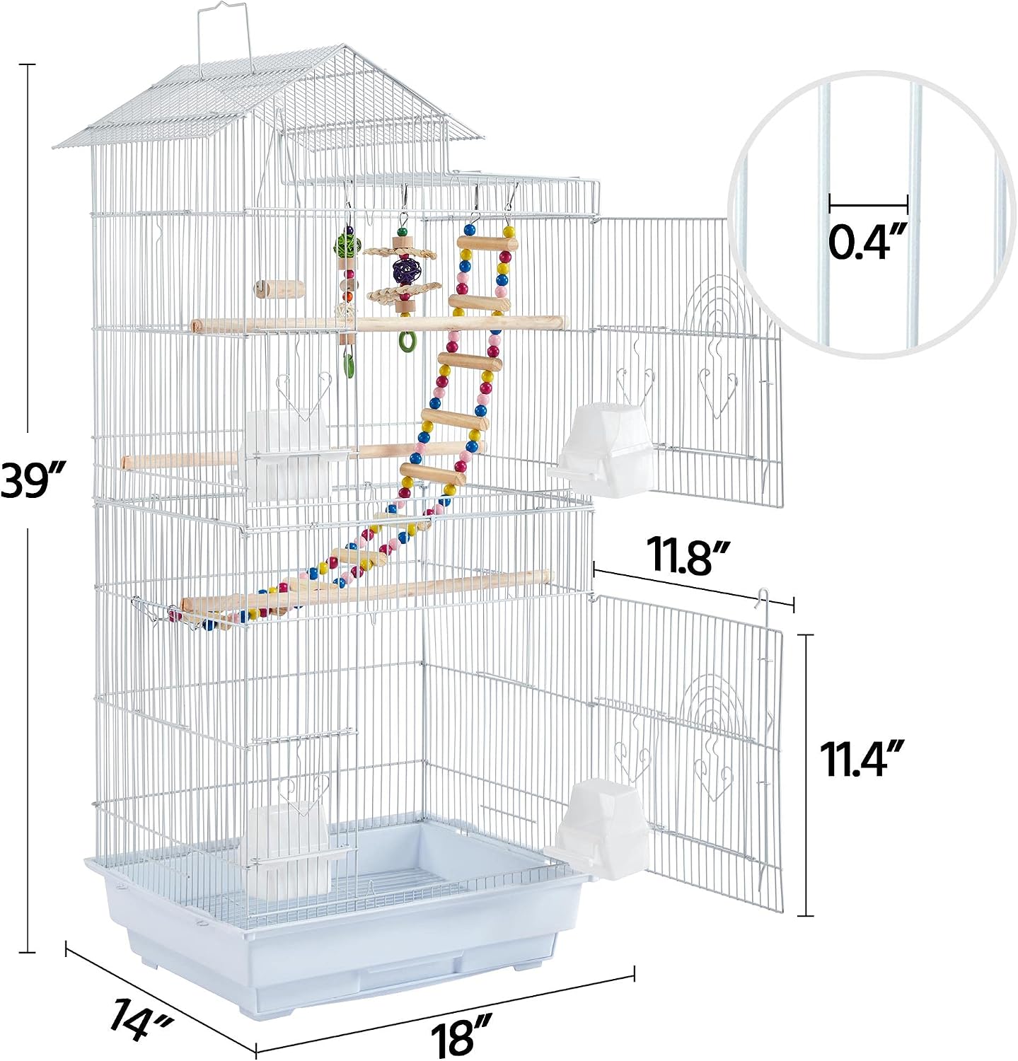 Thumbnail 3 de Yaheetech Bird Cage, 39 in