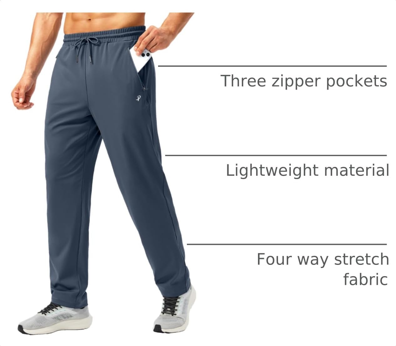 Detalle 2 de Pudolla Men's Sweatpants with 4-Way Stretch