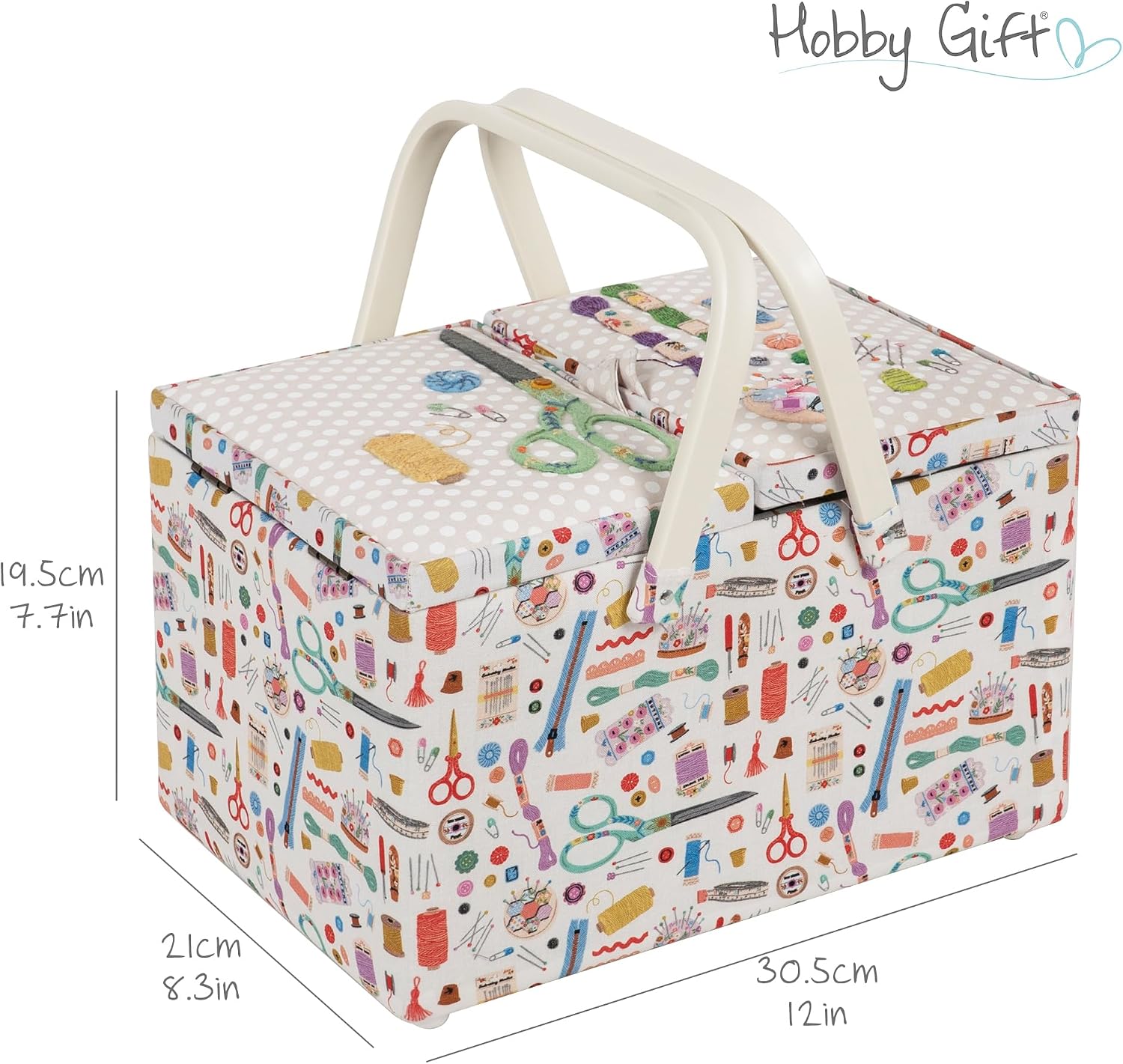 Thumbnail 5 de Hobby Gift Haby Notions – duże pudełko krawieckie z podwójną pokrywą i tacką