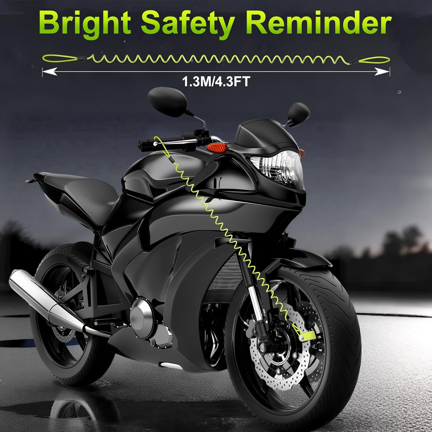 Detalle de Anykuu Lucchetto moto antifurto con allarme 110 dB e perno da 7 mm, impermeabile