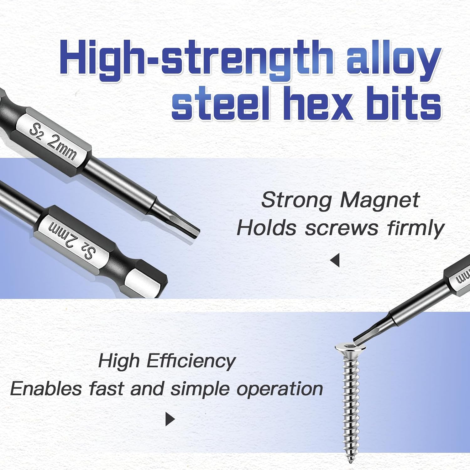 Thumbnail 5 de INDPROD #10 x 1-Inch Self-Tapping Wood Screws, Nickel-Plated Steel, 60-Piece