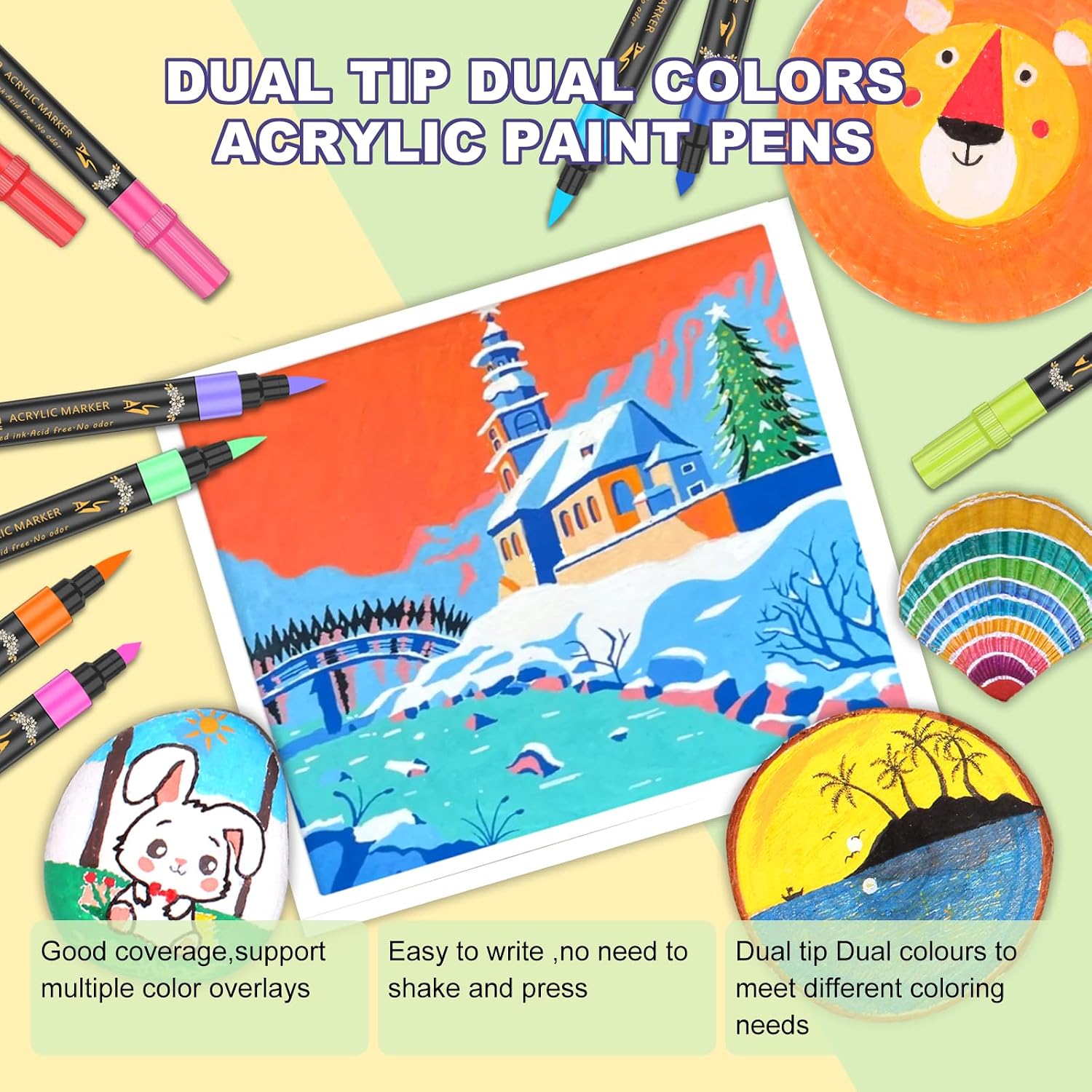 Thumbnail 2 de Laconile Dual Tip Acrylic Paint Pens