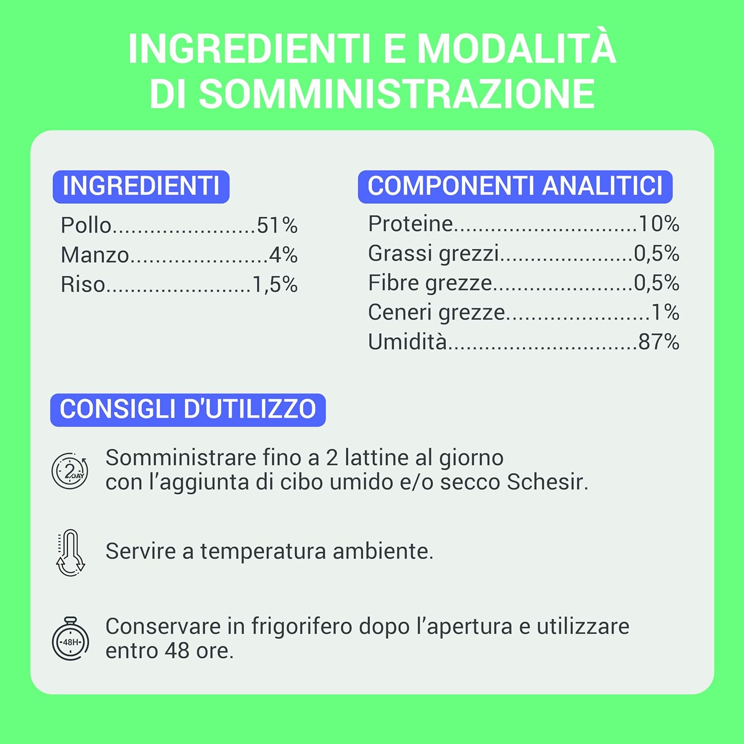 Thumbnail 2 de Schesir Filetti di Pollo con Manzo in brodo – Filetti naturali per gatti, 12 lattine da 70 g