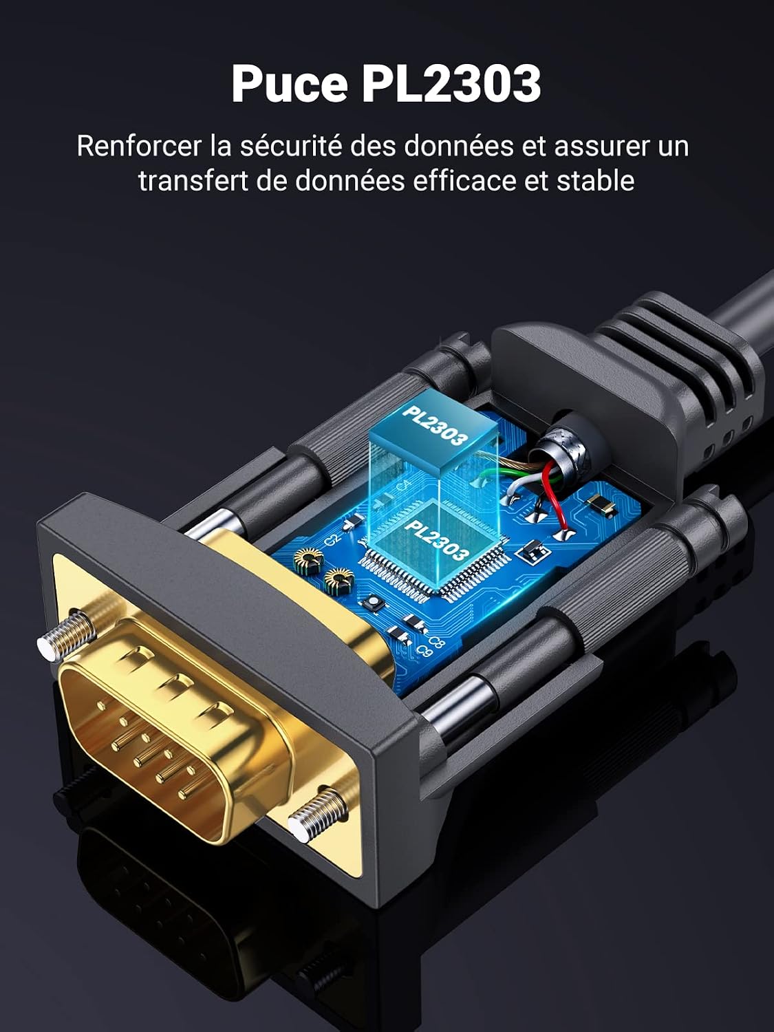 Thumbnail 4 de UGREEN Adaptateur USB RS232 DB9 3 m