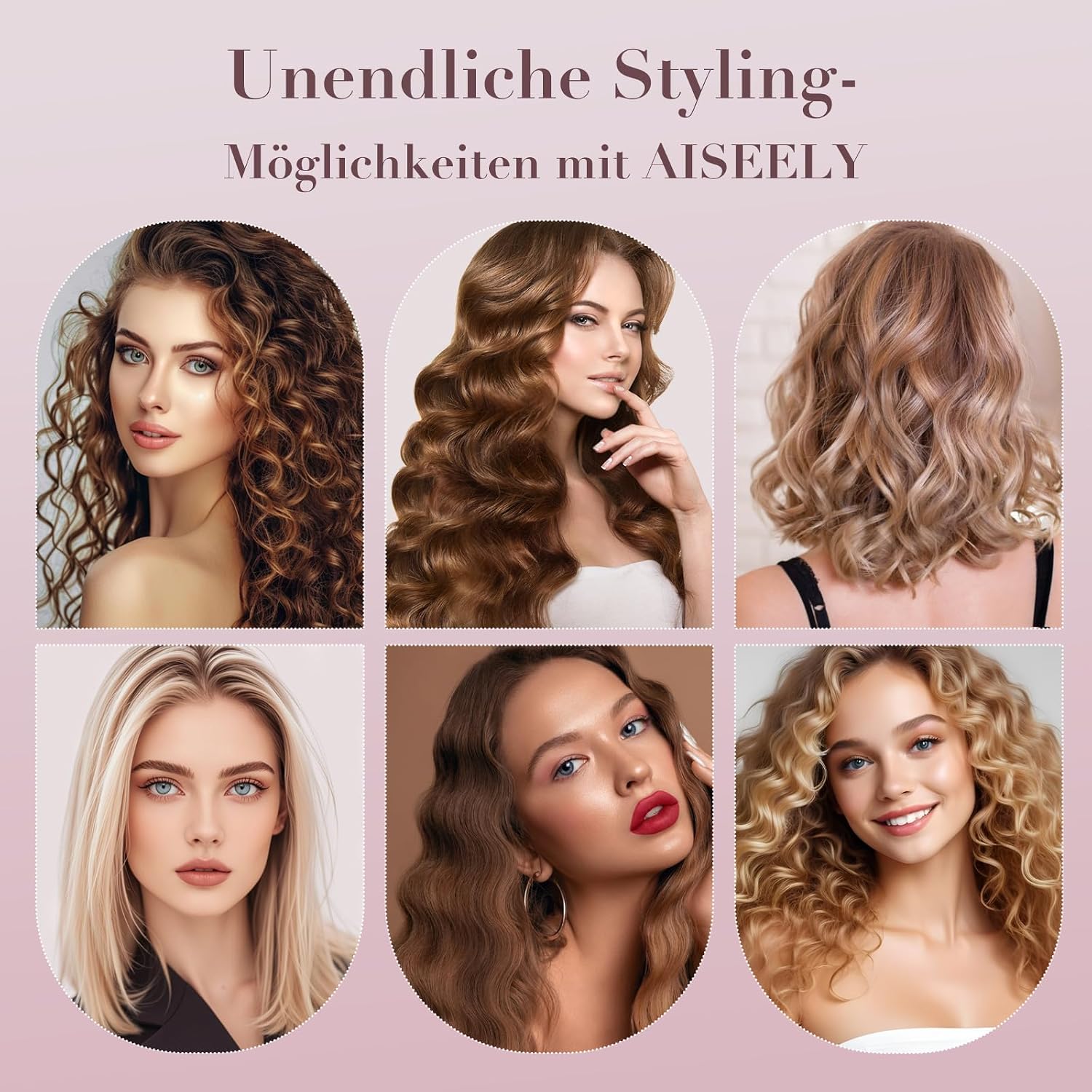 Thumbnail 6 de AISEELY 32mm Welleneisen Beach Waves