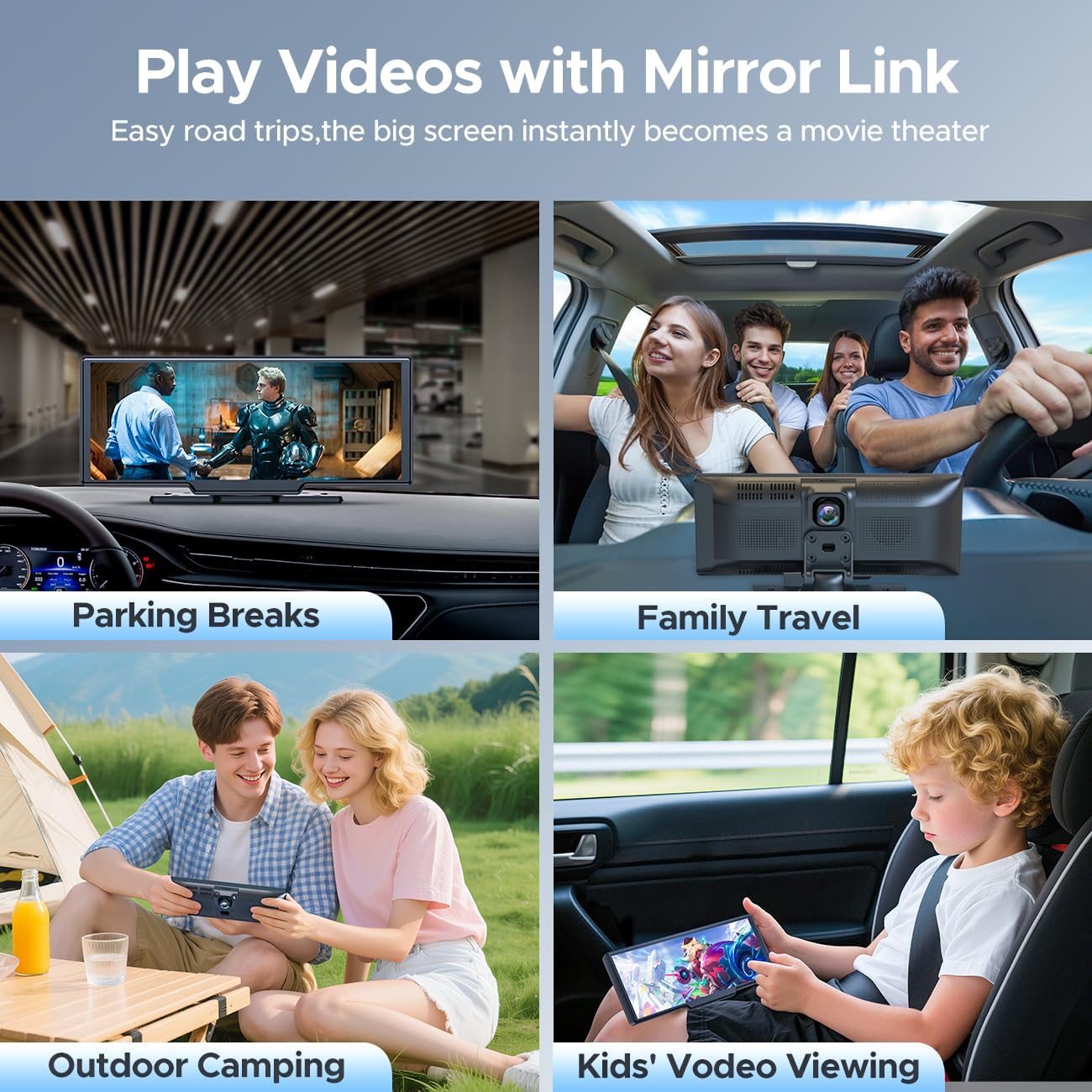 Thumbnail 5 de Topexplore 9.26" CarPlay Screen with 2.5K Dash Cam