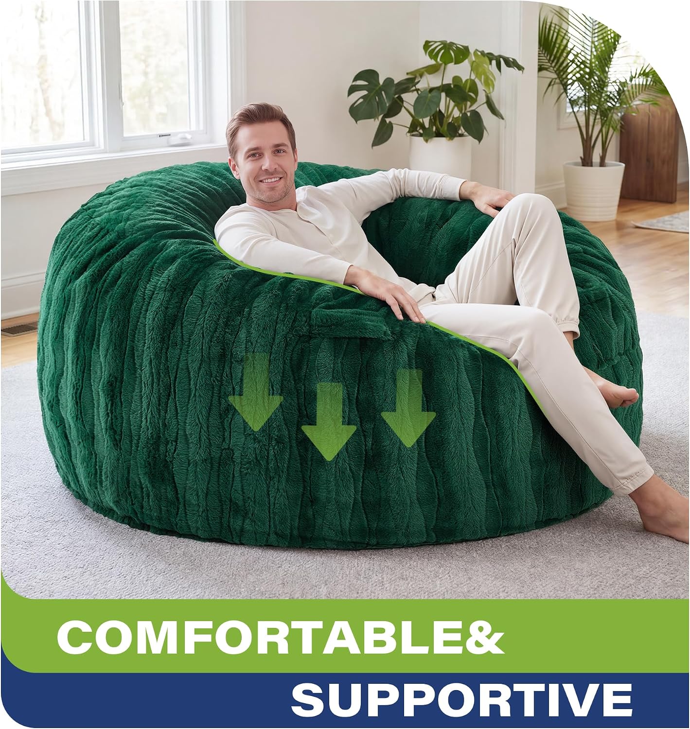 Detalle 2 de fond + found Bean Bag Chair 5FT