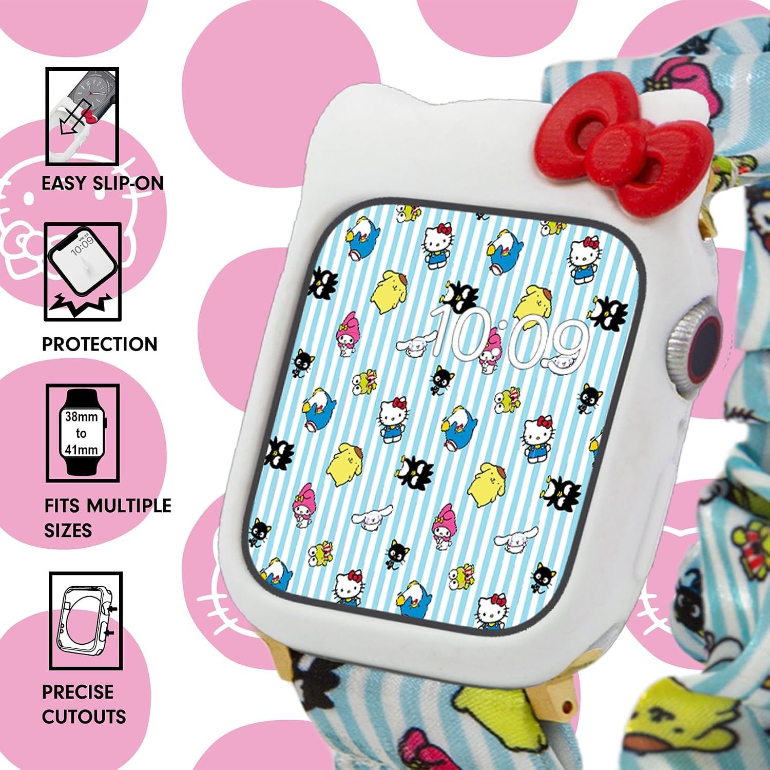 Thumbnail 6 de Sonix x SANRIO Apple Watchケース ハローキティ ホワイト シリコン製 38/40/41mm対応
