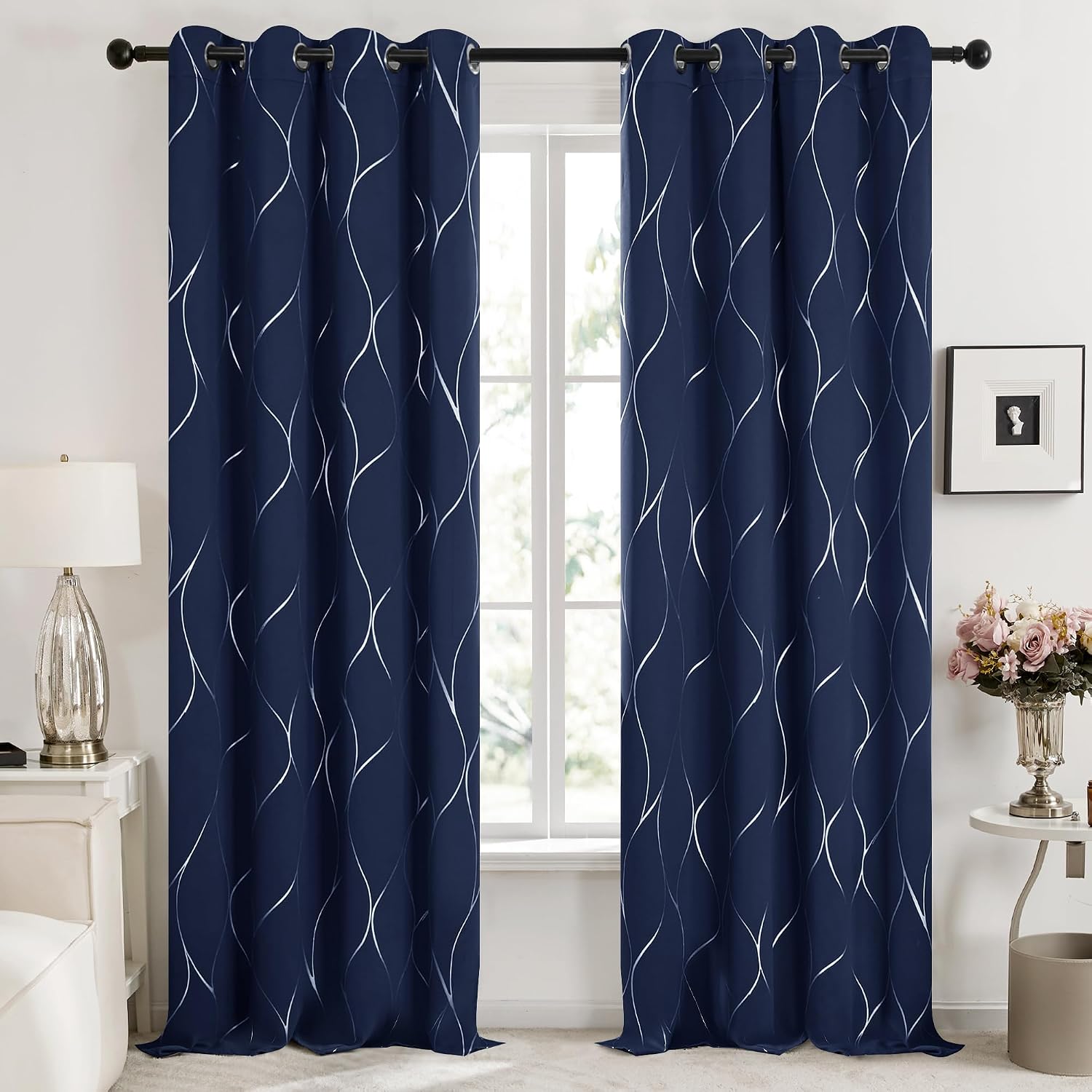 Detalle 2 de Deconovo blackout curtains, 52 x 96 inches