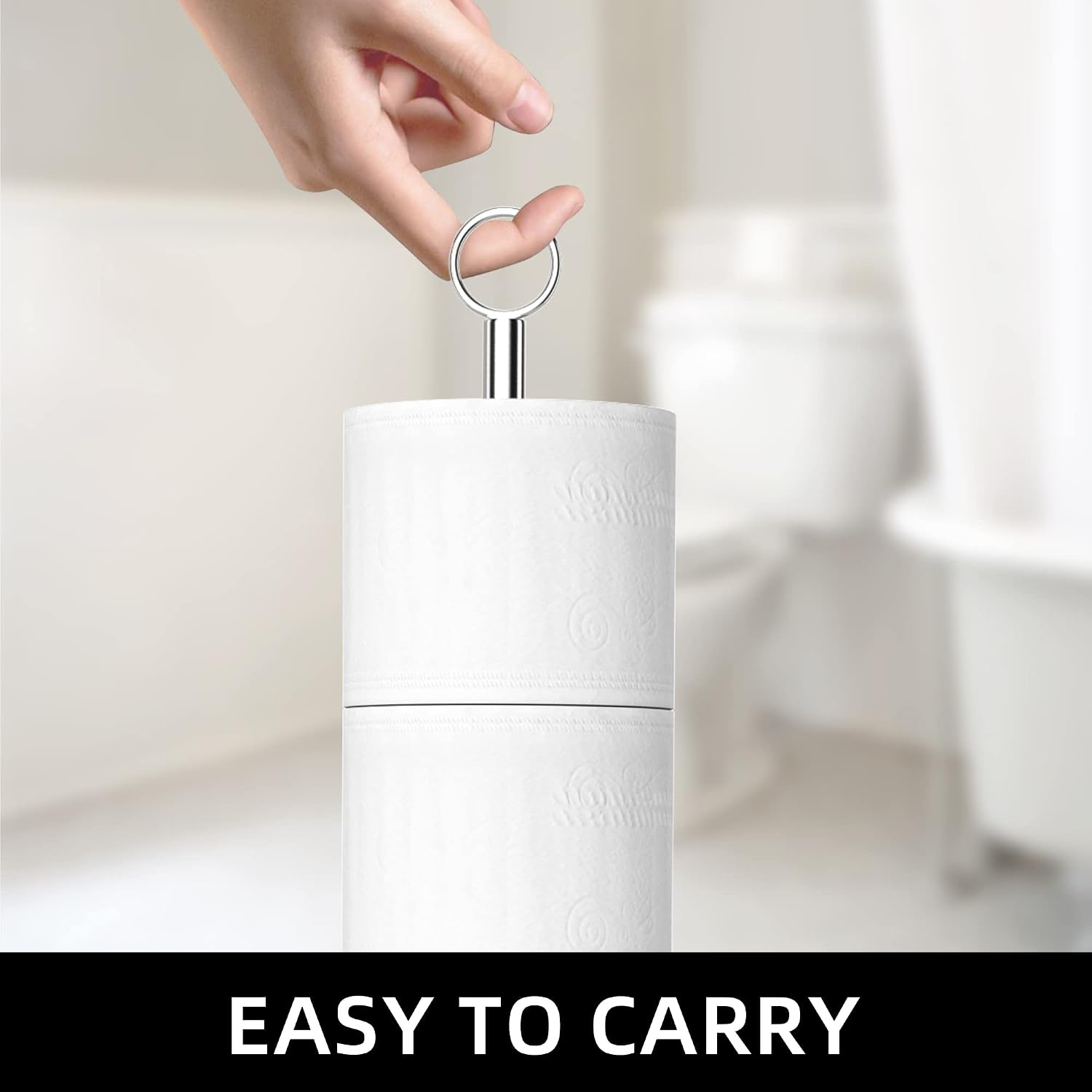 Thumbnail 2 de Free-Standing Toilet Roll Holder with Reserve