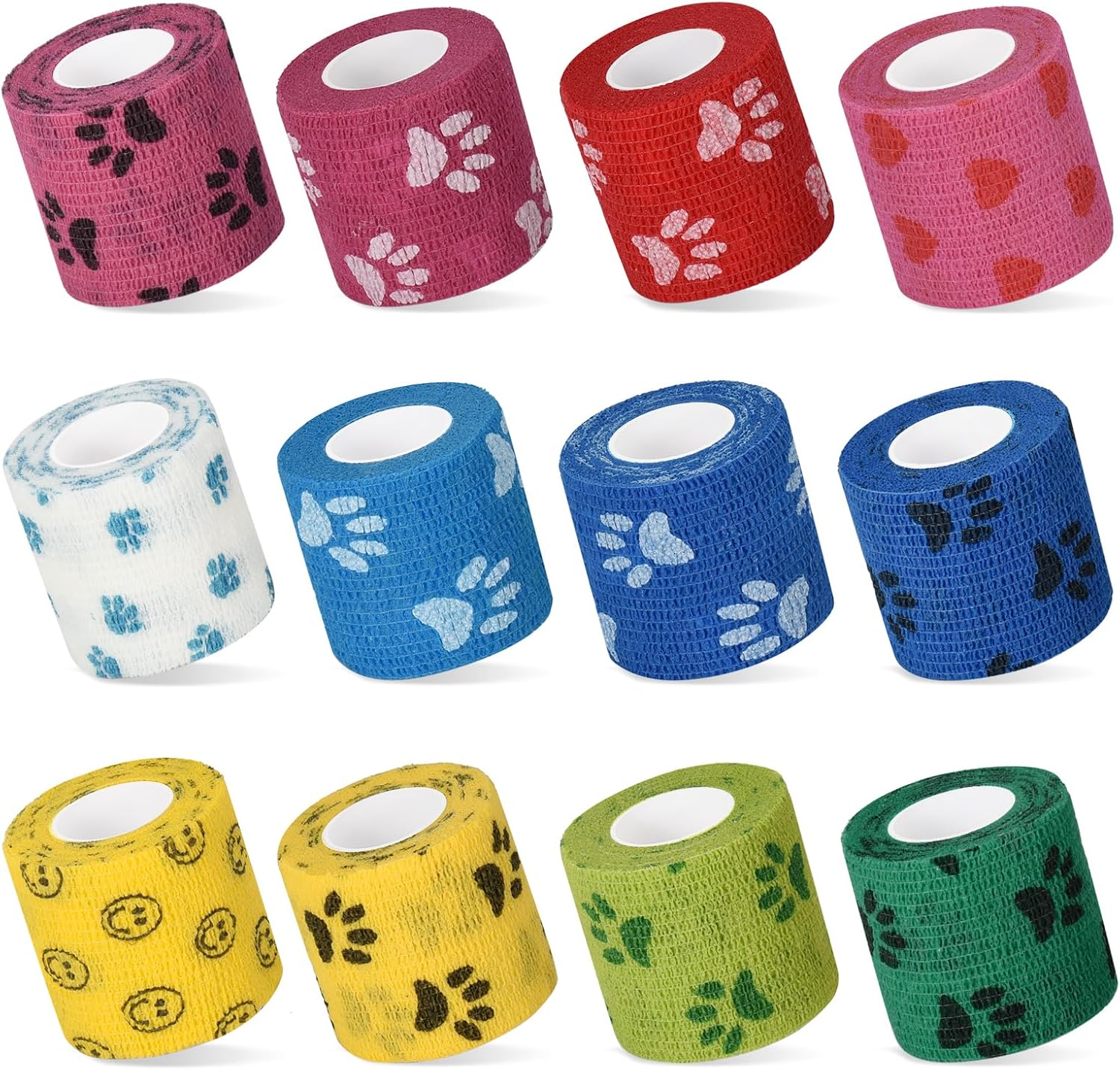 Thumbnail 1 de 12 Stück selbstklebende Bandage für Hund & andere Haustiere – Vet Wrap Pet Kohäsivverband
