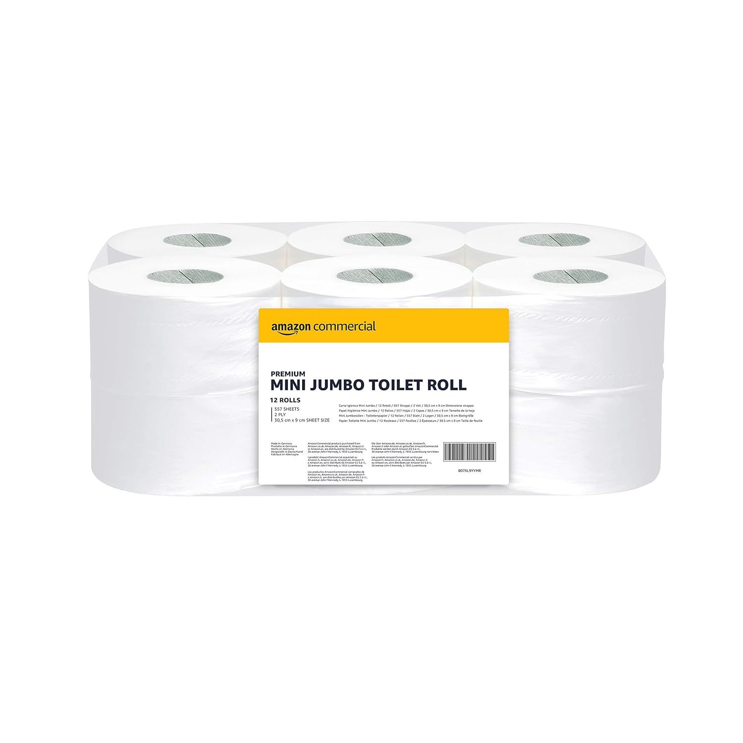 Detalle de AmazonCommercial Mini Jumbo Toilet Roll 557 sheets 🚽
