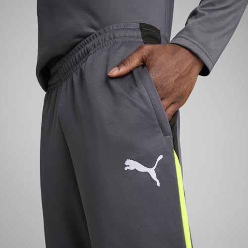Thumbnail 6 de PUMA IndividualLIGA Training Pants – Pantaloni da allenamento da uomo, Galactic Gray-Yellow Alert
