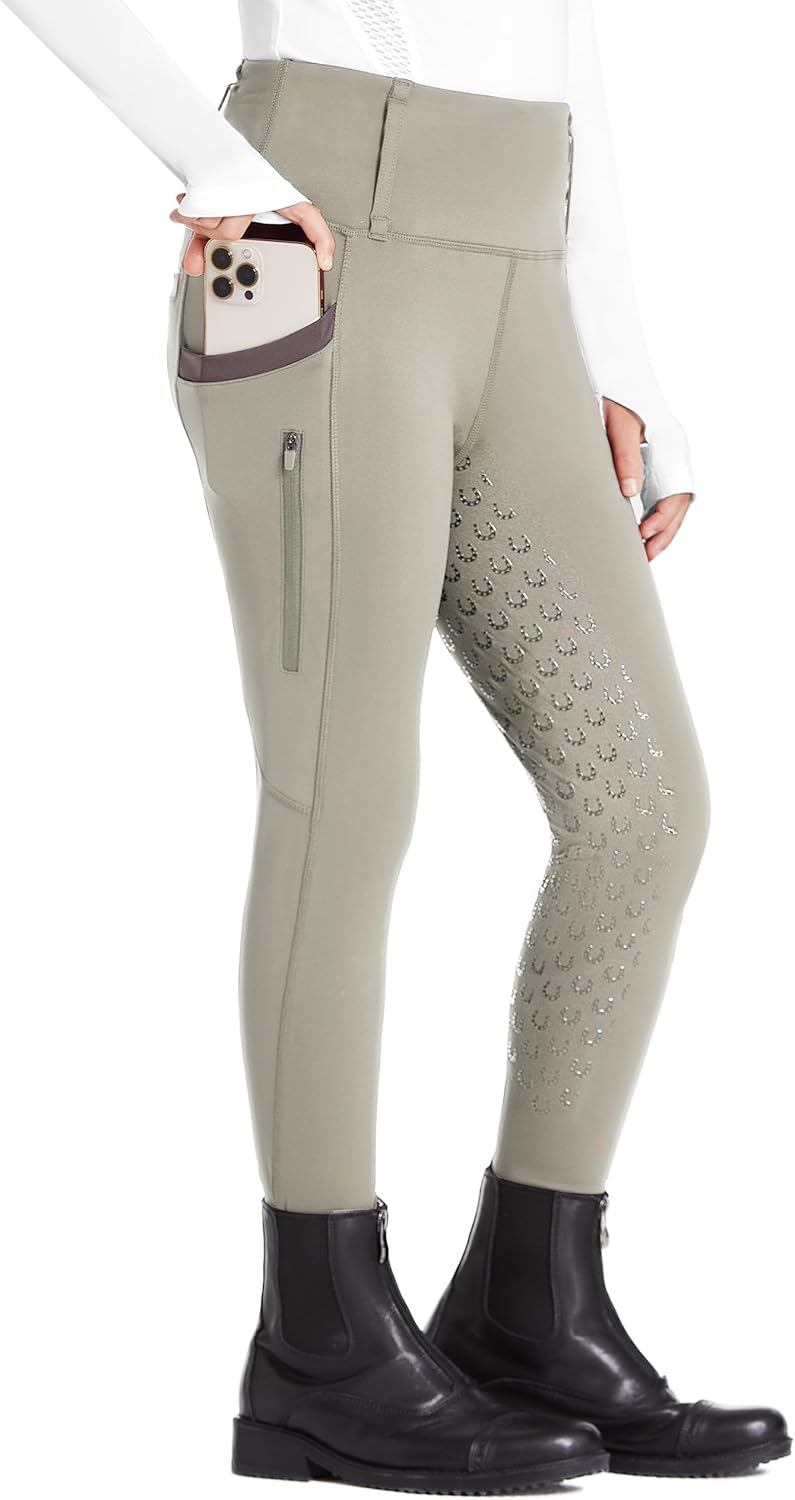 Thumbnail 5 de FitsT4 Sports Kinder Reithose Mädchen mit Silikon-Vollbesatz, hoher Taille und Gürtelschlaufen