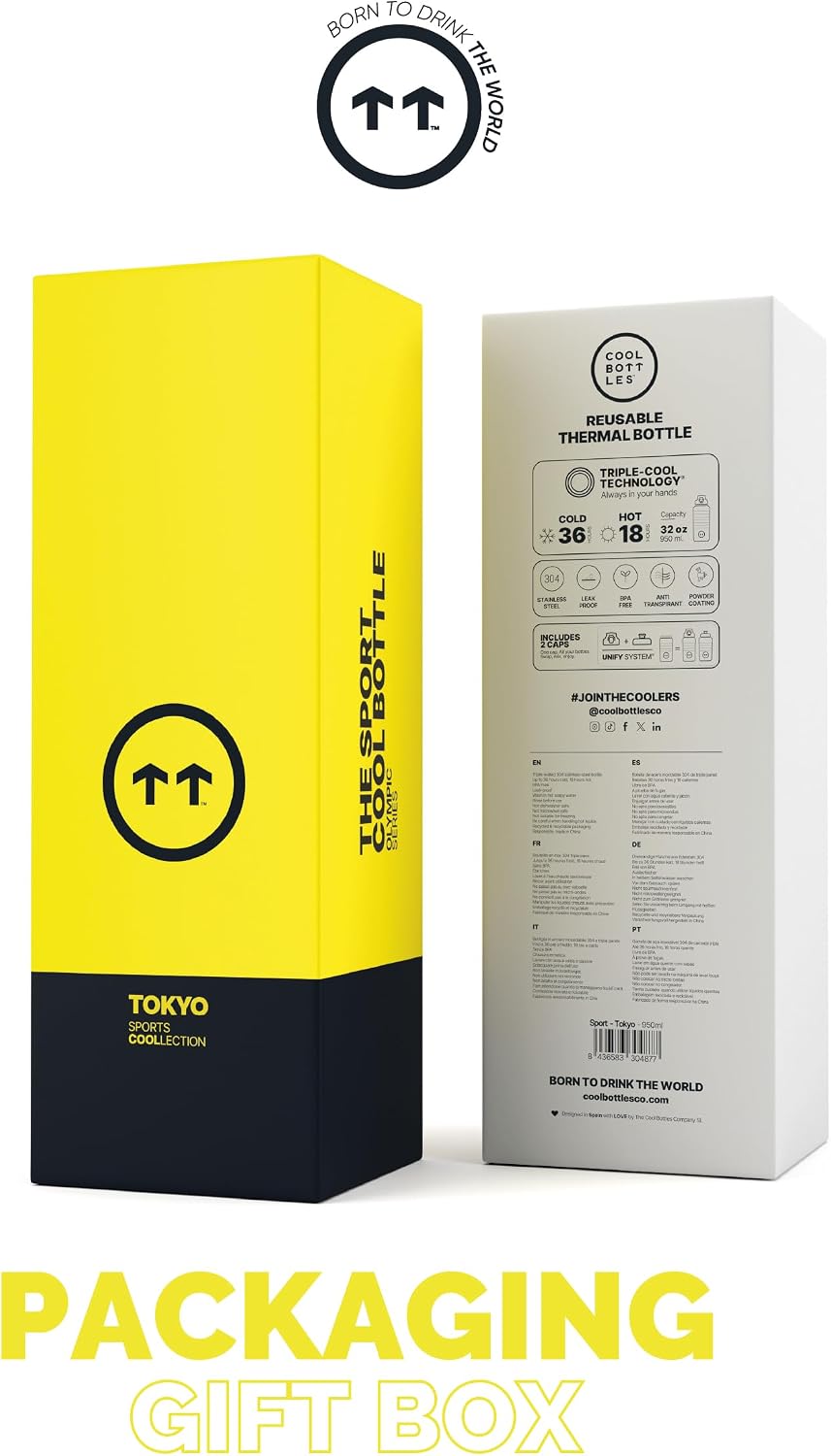Thumbnail 6 de Cool Bottles CBSP9TYO – butelka sportowa 950 ml ze stali nierdzewnej