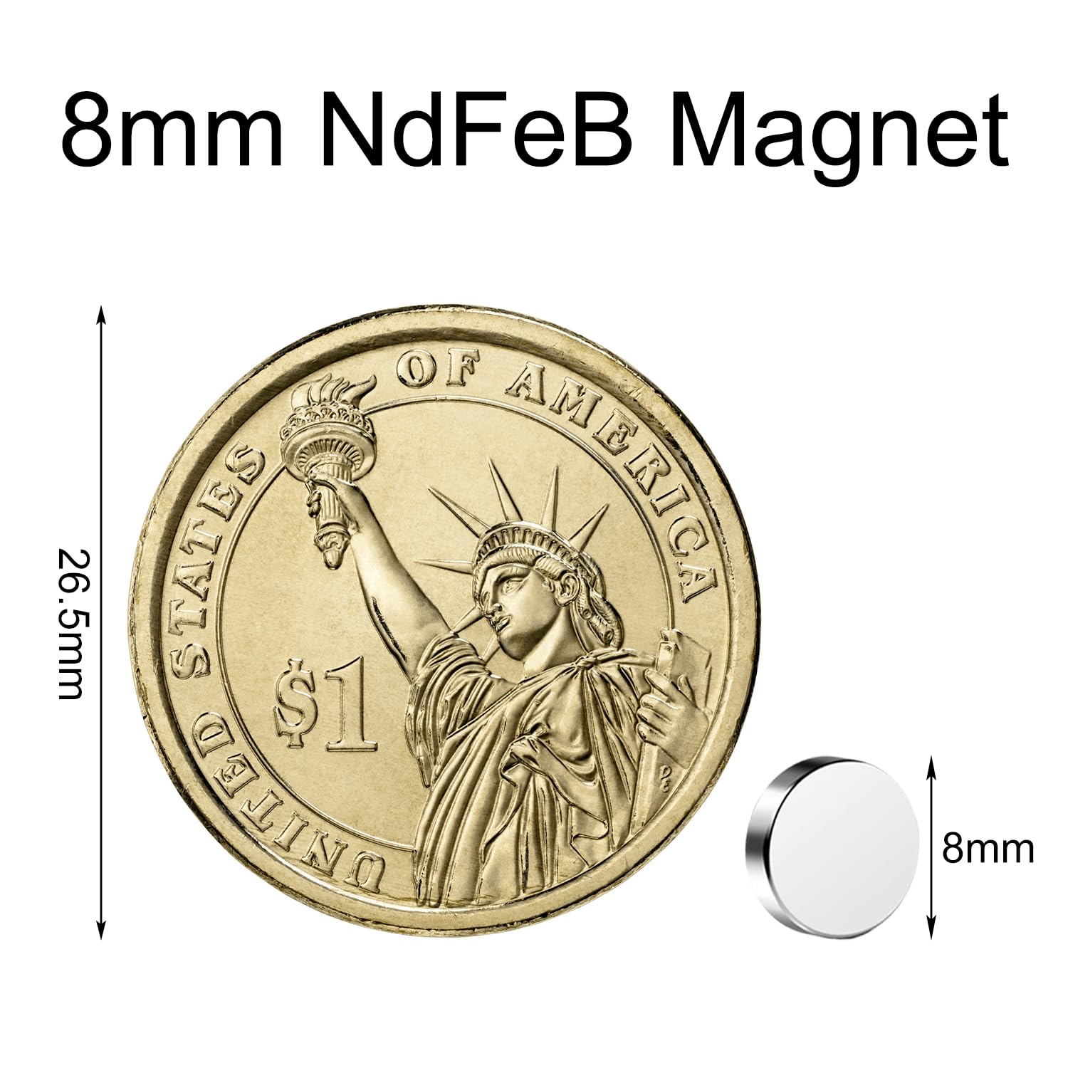 Thumbnail 3 de Aimants néodyme 8x2 mm pour bricolage 🧲