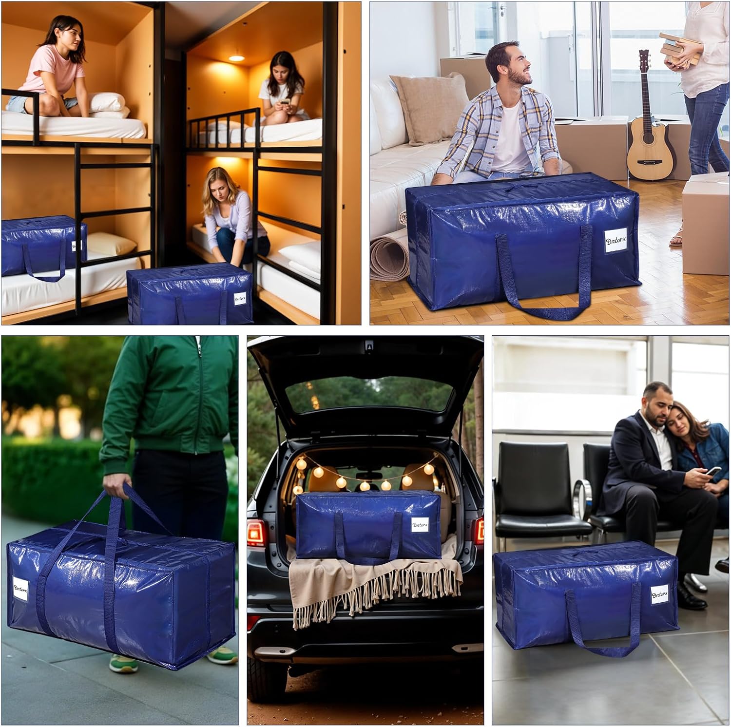 Thumbnail 6 de Dntorx 4 Pack Moving Bags, 90L