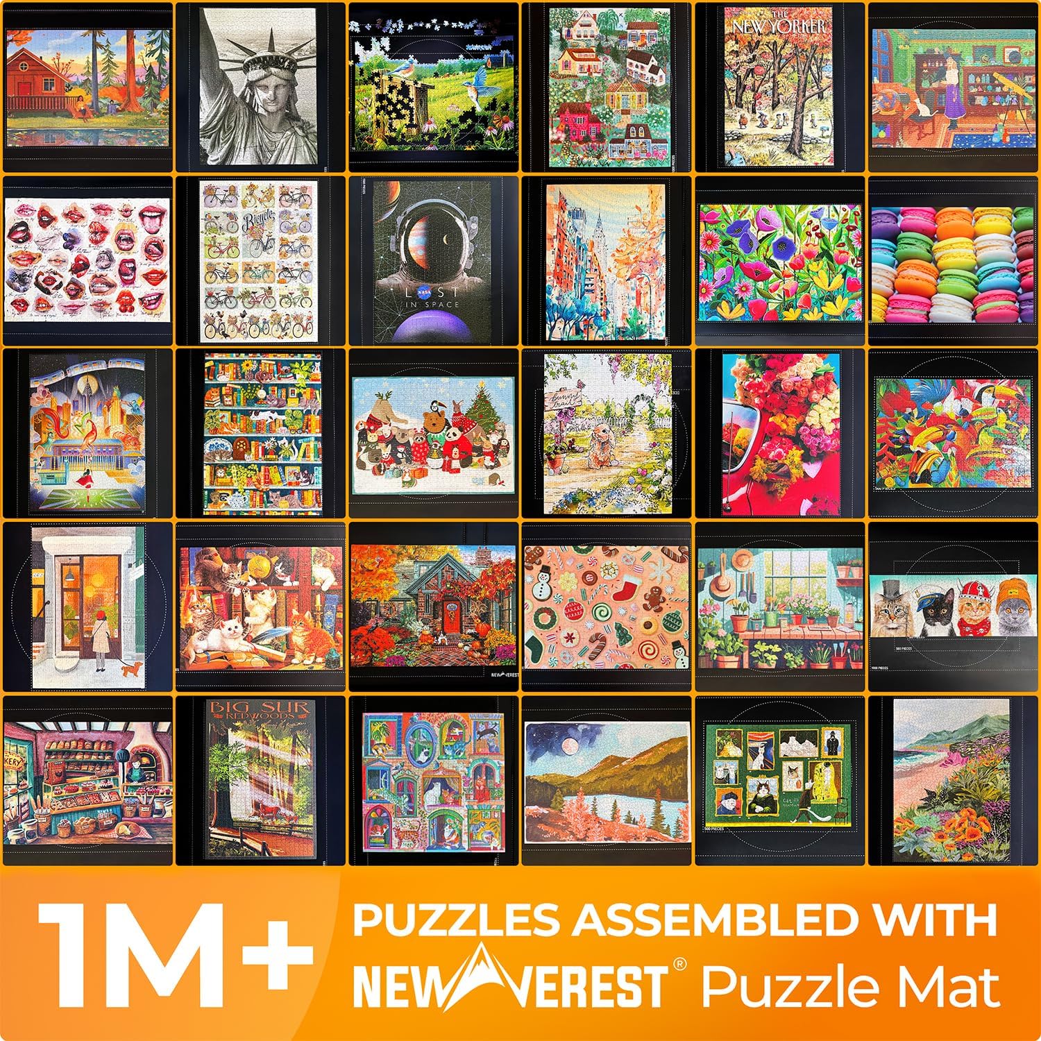 Detalle 2 de Newverest Jigsaw Puzzle Mat Roll Up 117×66 cm