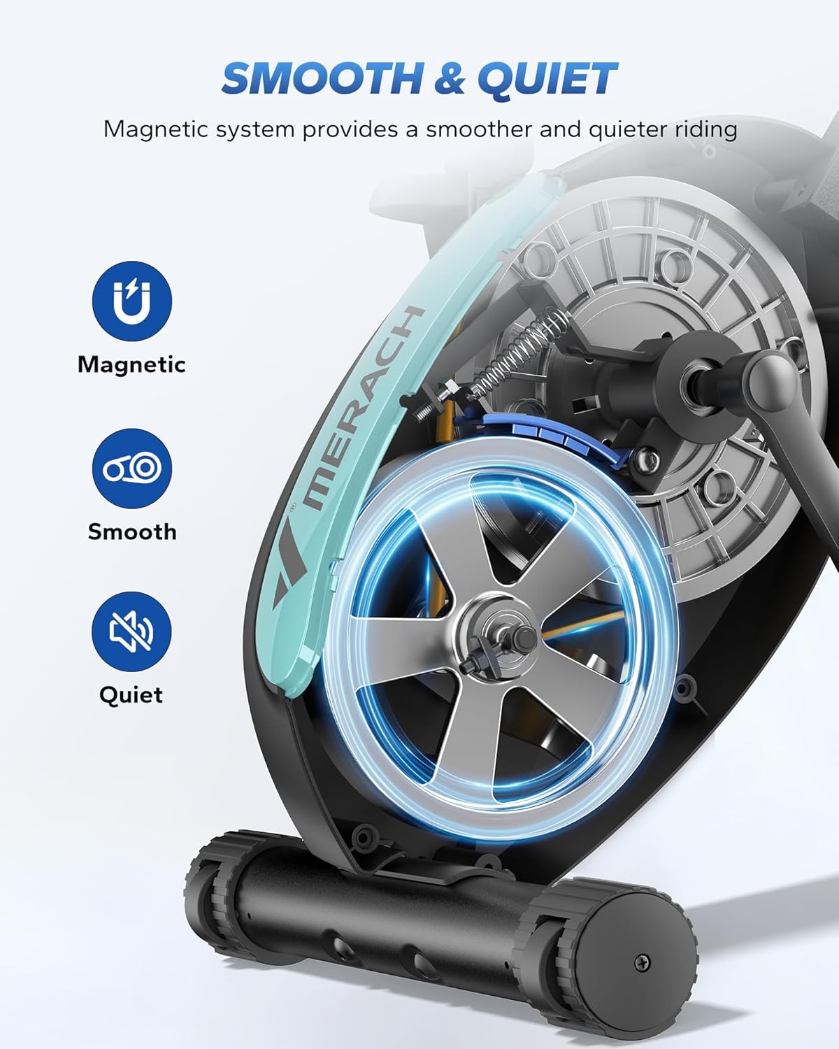 Thumbnail 3 de MERACH Multifunctional Foldable Exercise Bike with 16-Level Magnetic Resistance and Exclusive App