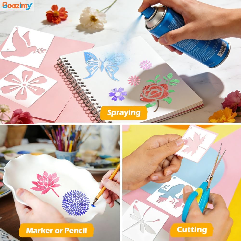 Thumbnail 5 de Reusable Nature Stencils, 3-Inch