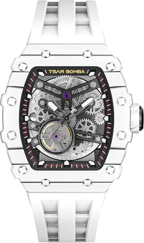 Detalle de TSAR BOMBA Montres automatiques pour Homme – Montre de Luxe avec verre saphir et mouvement mécanique
