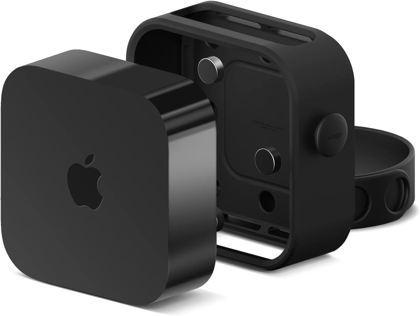 Detalle de Supporto multiplo elago per Apple TV 4K (3ª generazione, 2022) con magneti, viti o cinghia